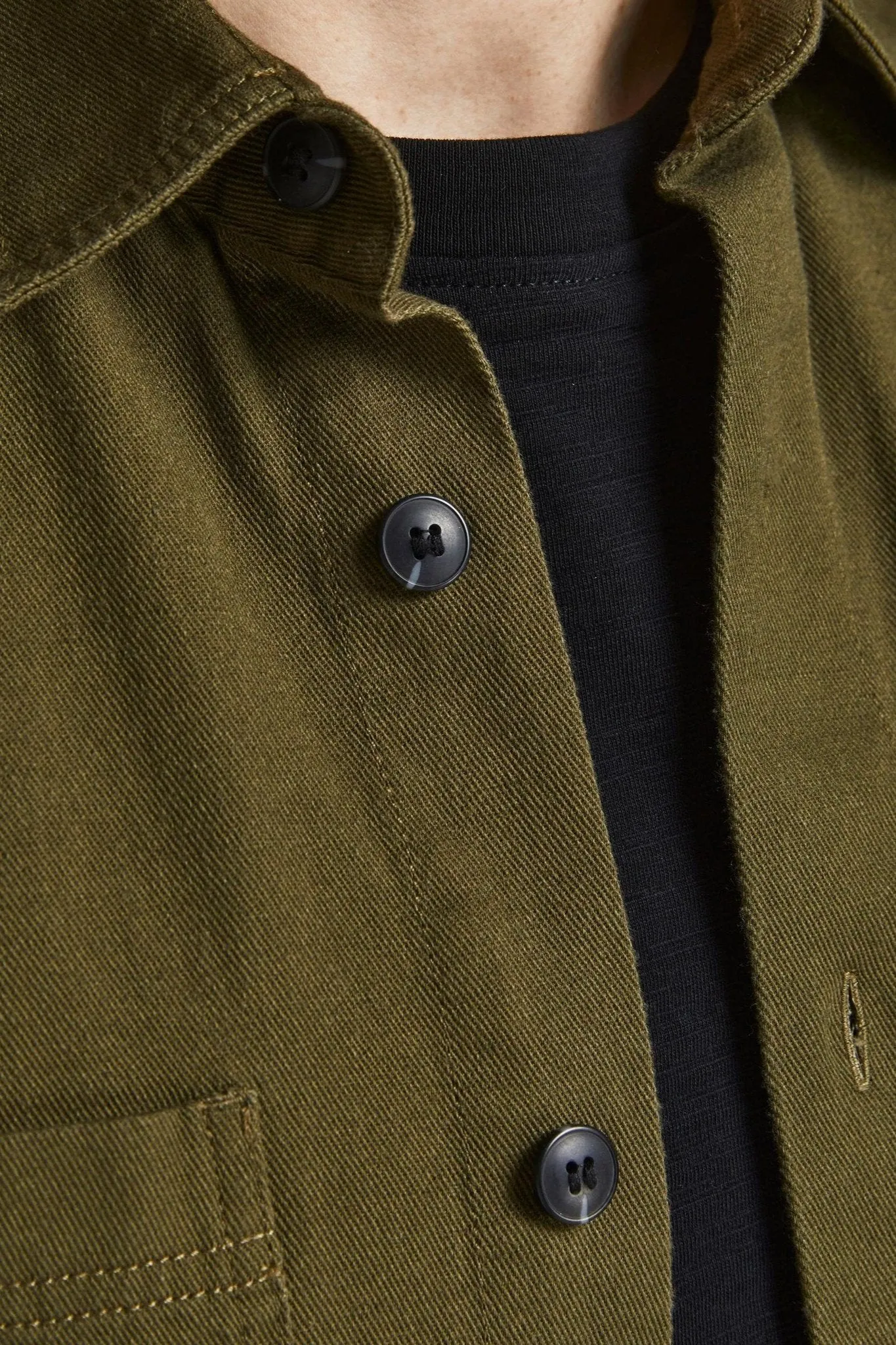 Logan Linen Shirt - Olive Night