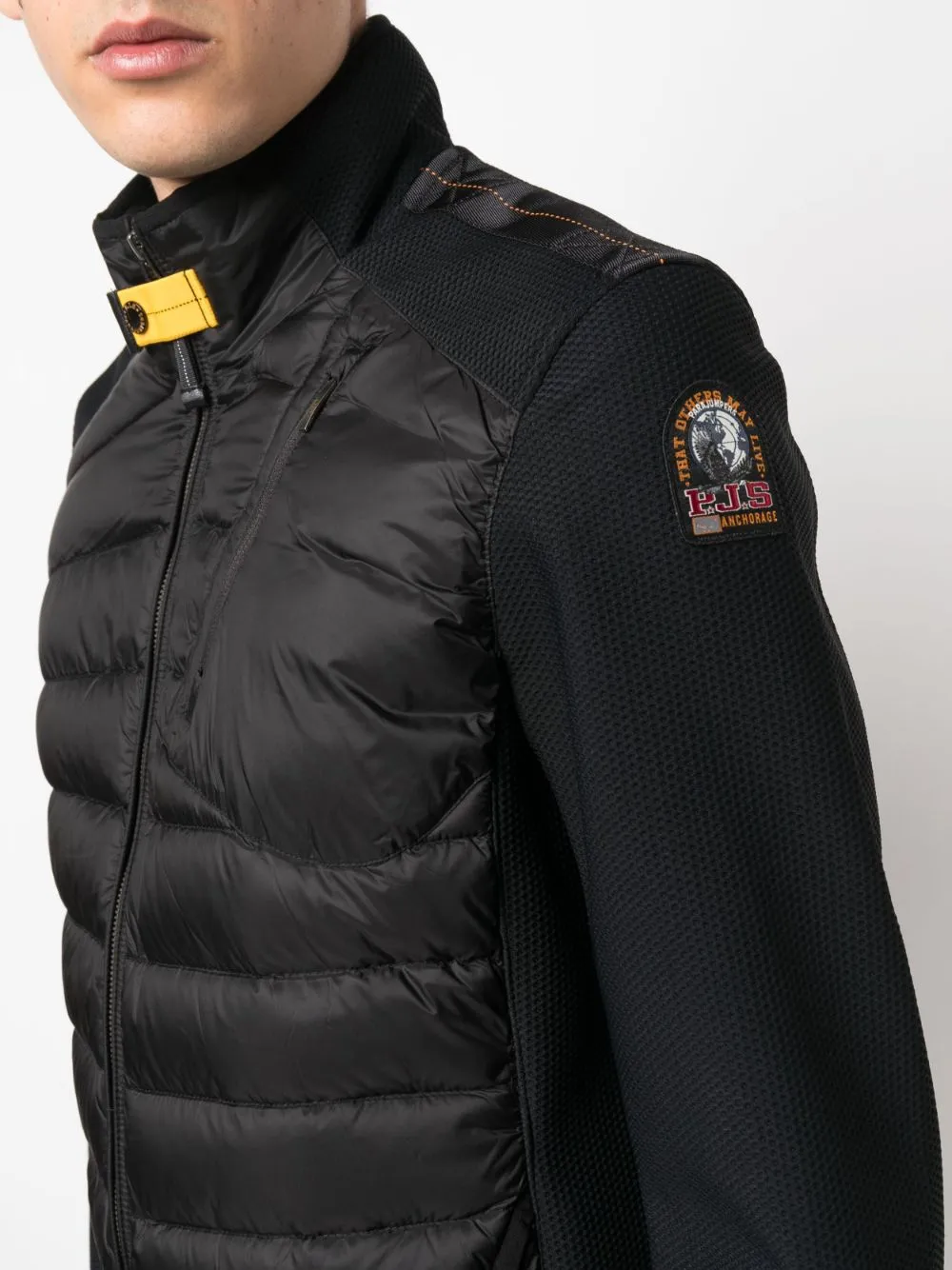 logo-patch padded jacket