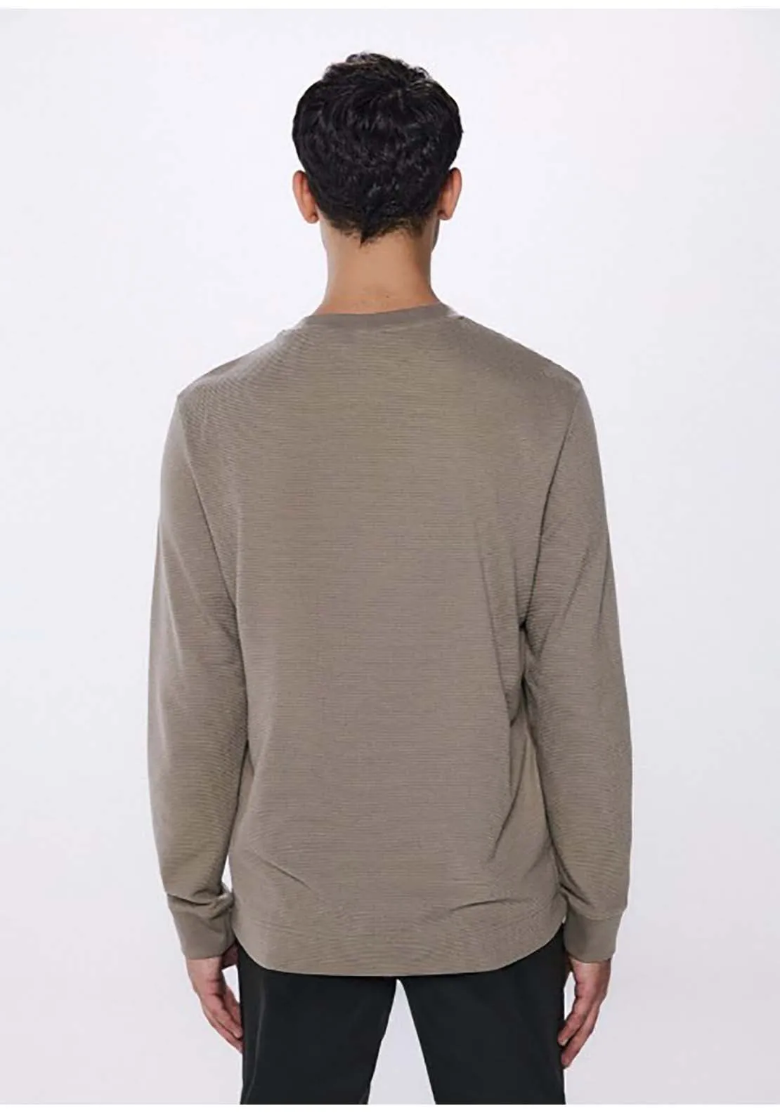 Long Sleeve T-Shirt With Cuffs - Sand