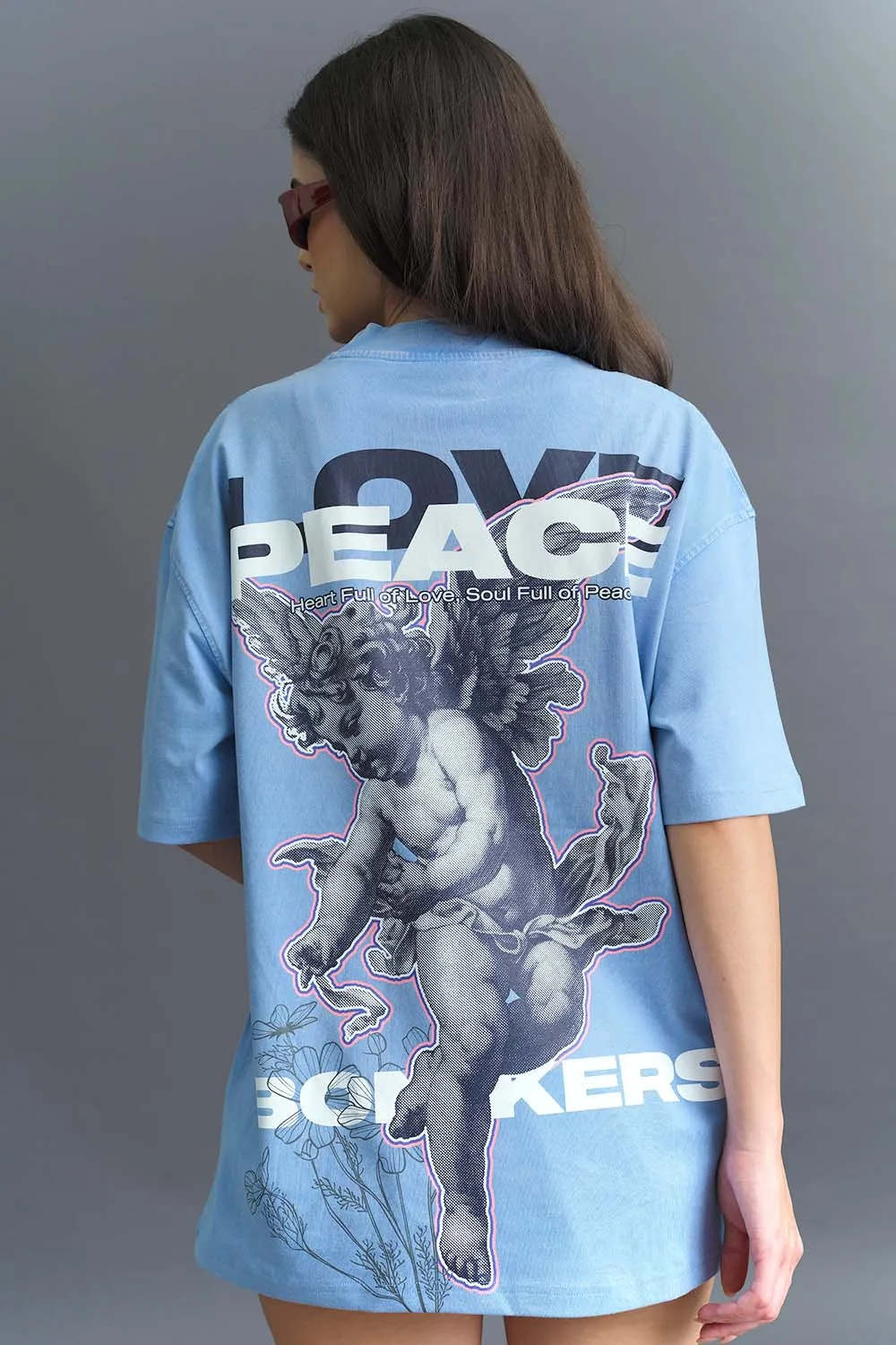 Love And Peace Premium Oversized T-shirt