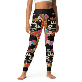 MAGICAT black -2- Yoga Leggings