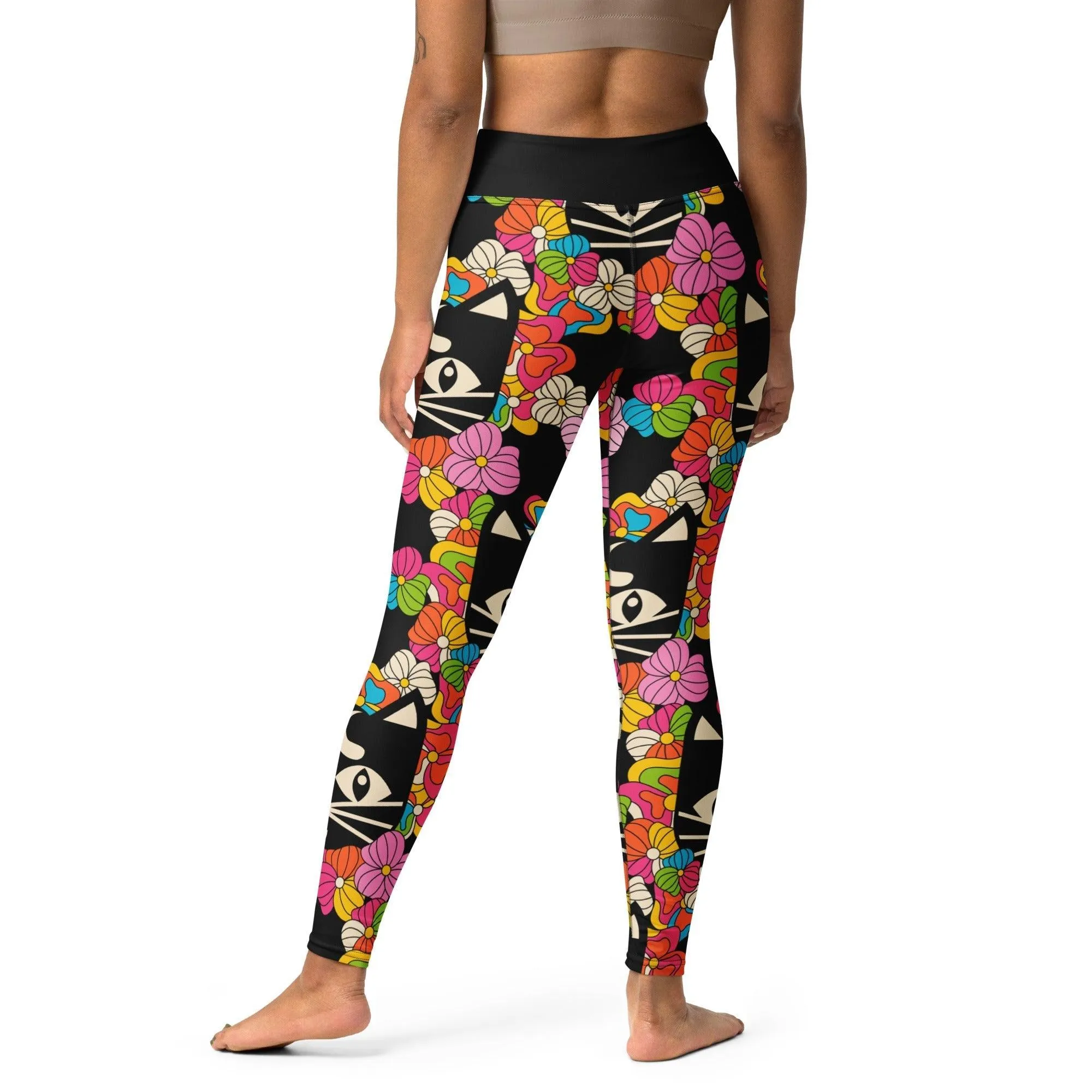 MAGICAT black -2- Yoga Leggings