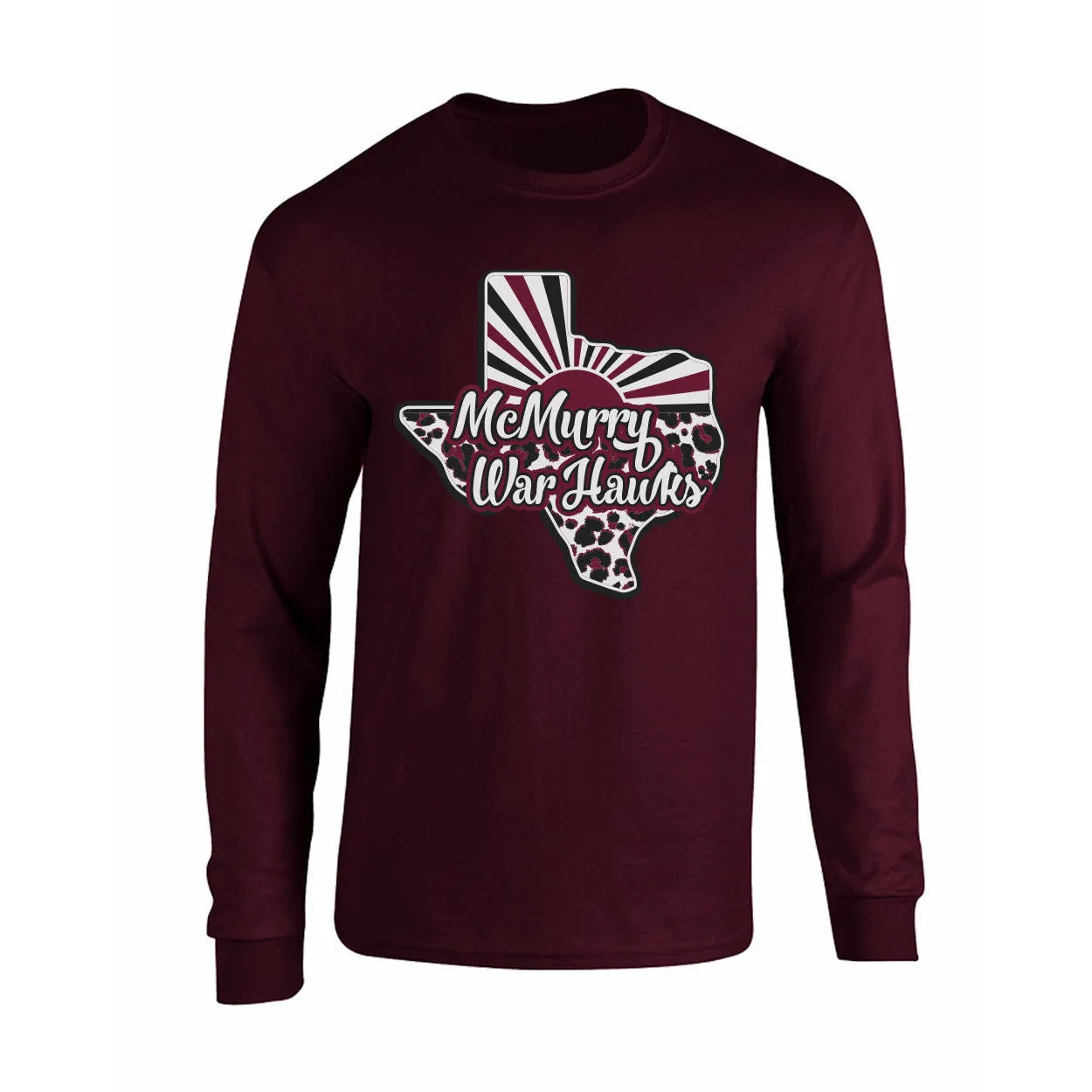 McMurry University War Hawks - Texas Sunray Long Sleeve T-Shirt