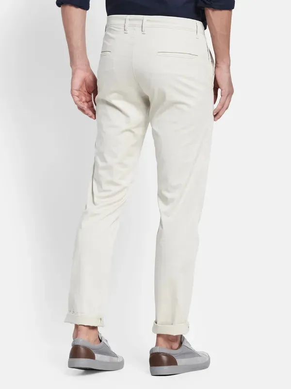 Men Off White Chinos Trousers