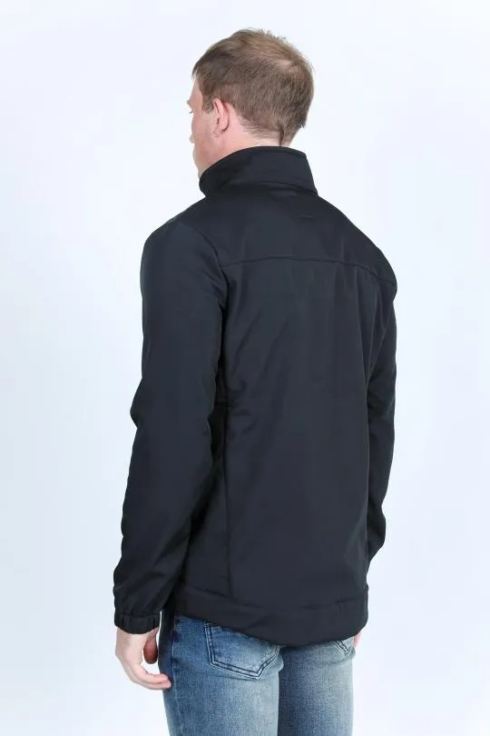 Mens Aztec SoftShell Concealed Carry Water-Resistant Jacket - Black