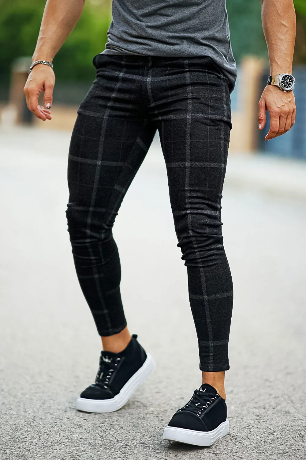 Mens Black Skinny Pant