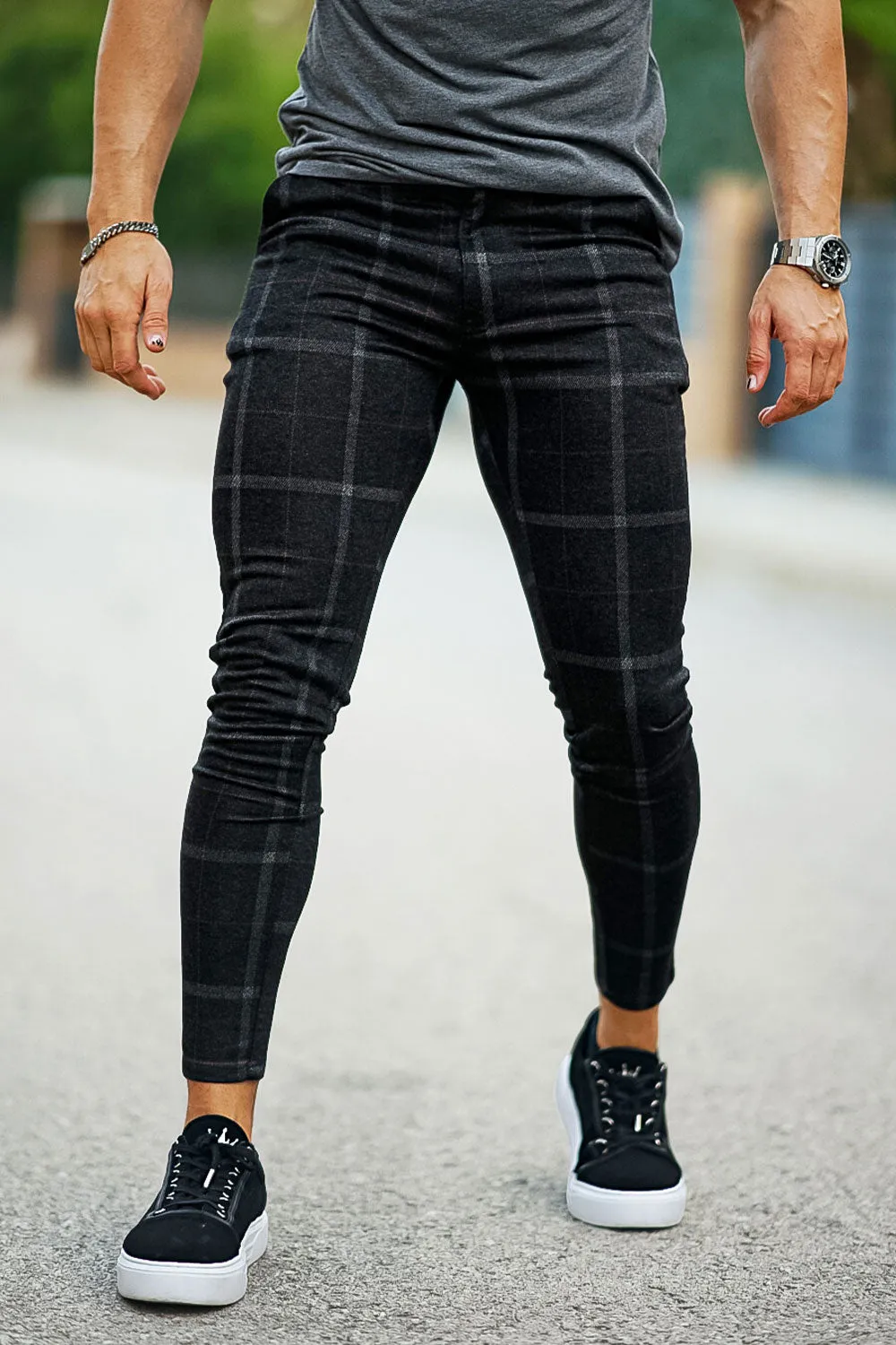 Mens Black Skinny Pant