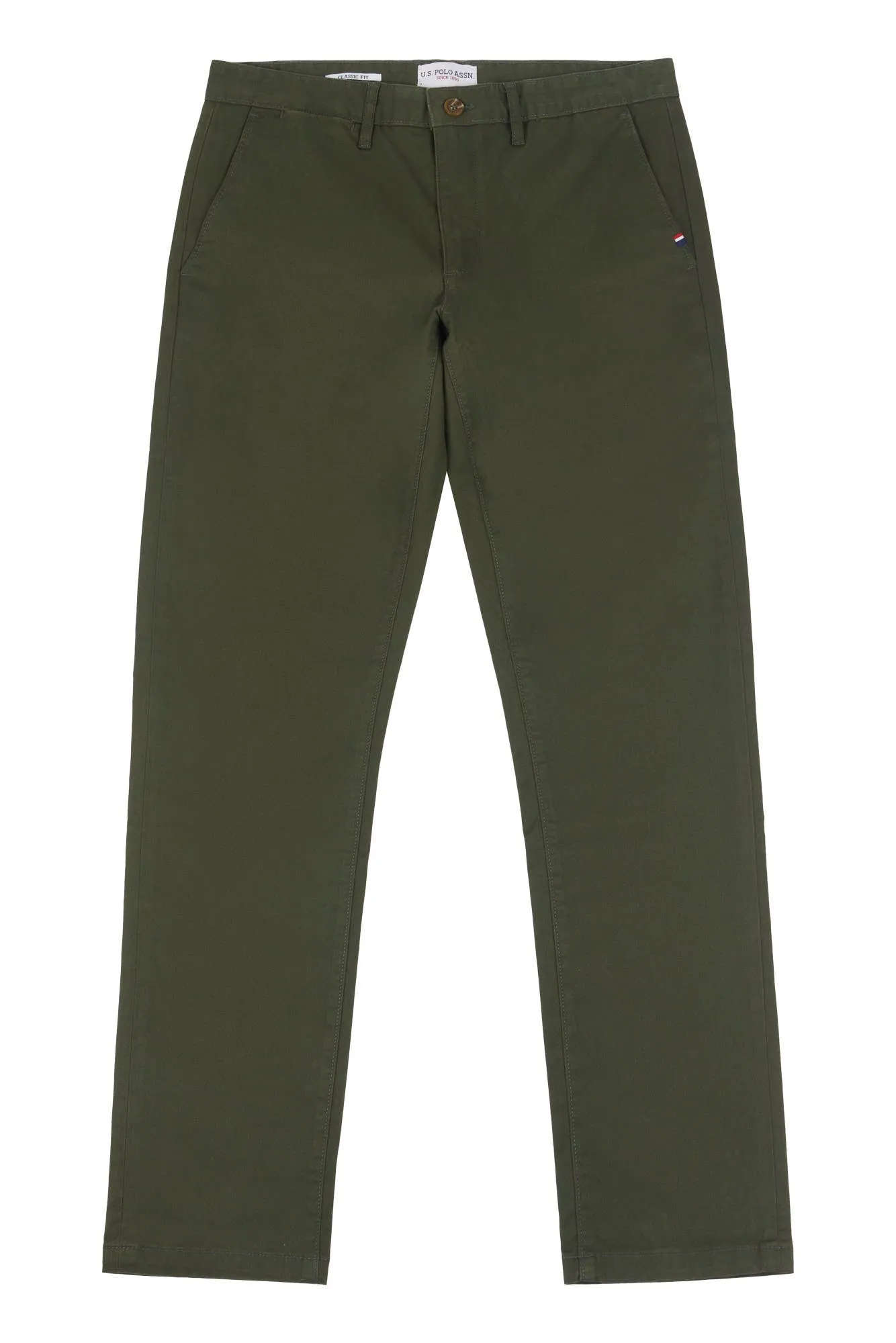 Mens Classic Chinos in Forest Night