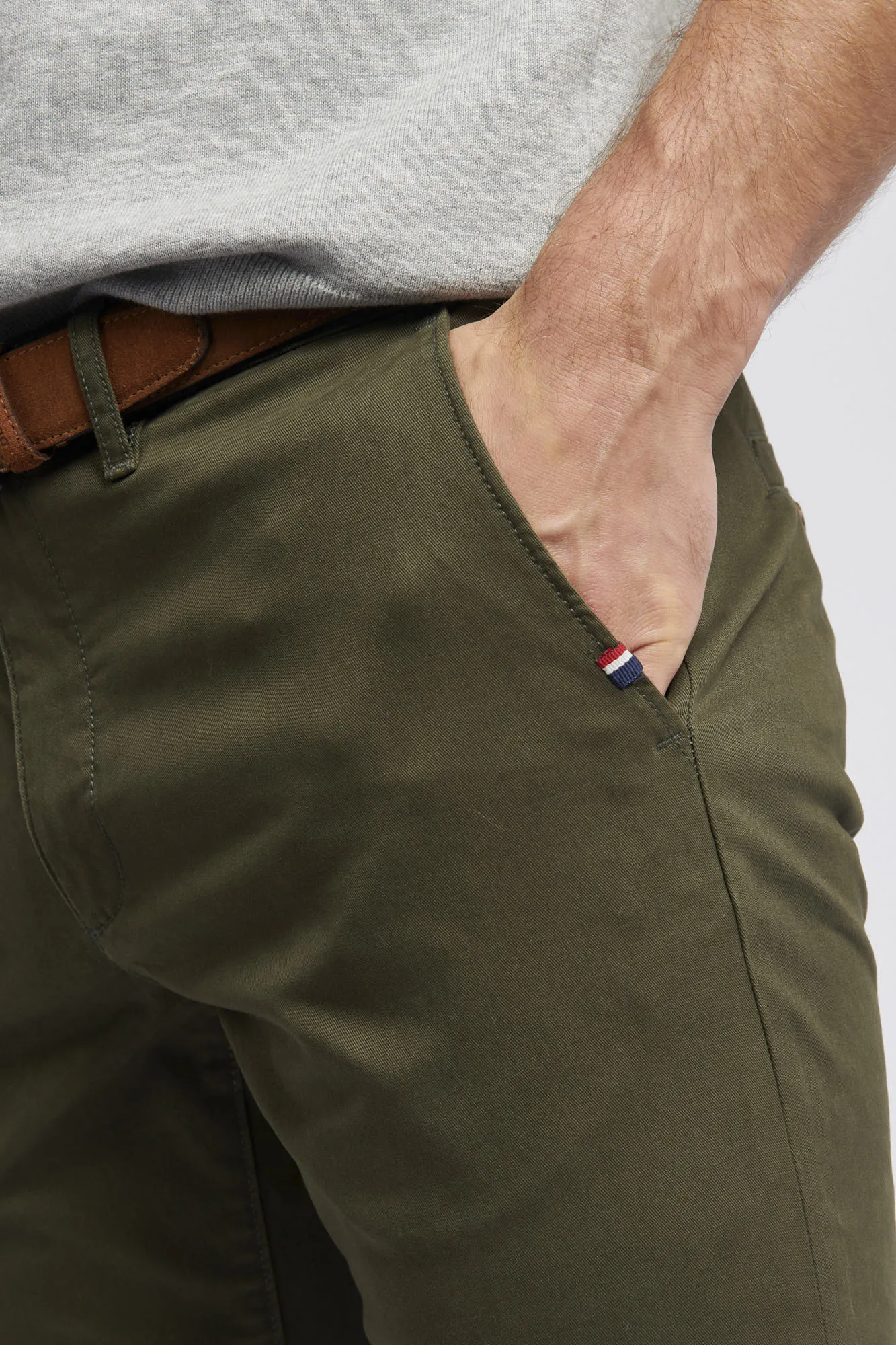 Mens Classic Chinos in Forest Night