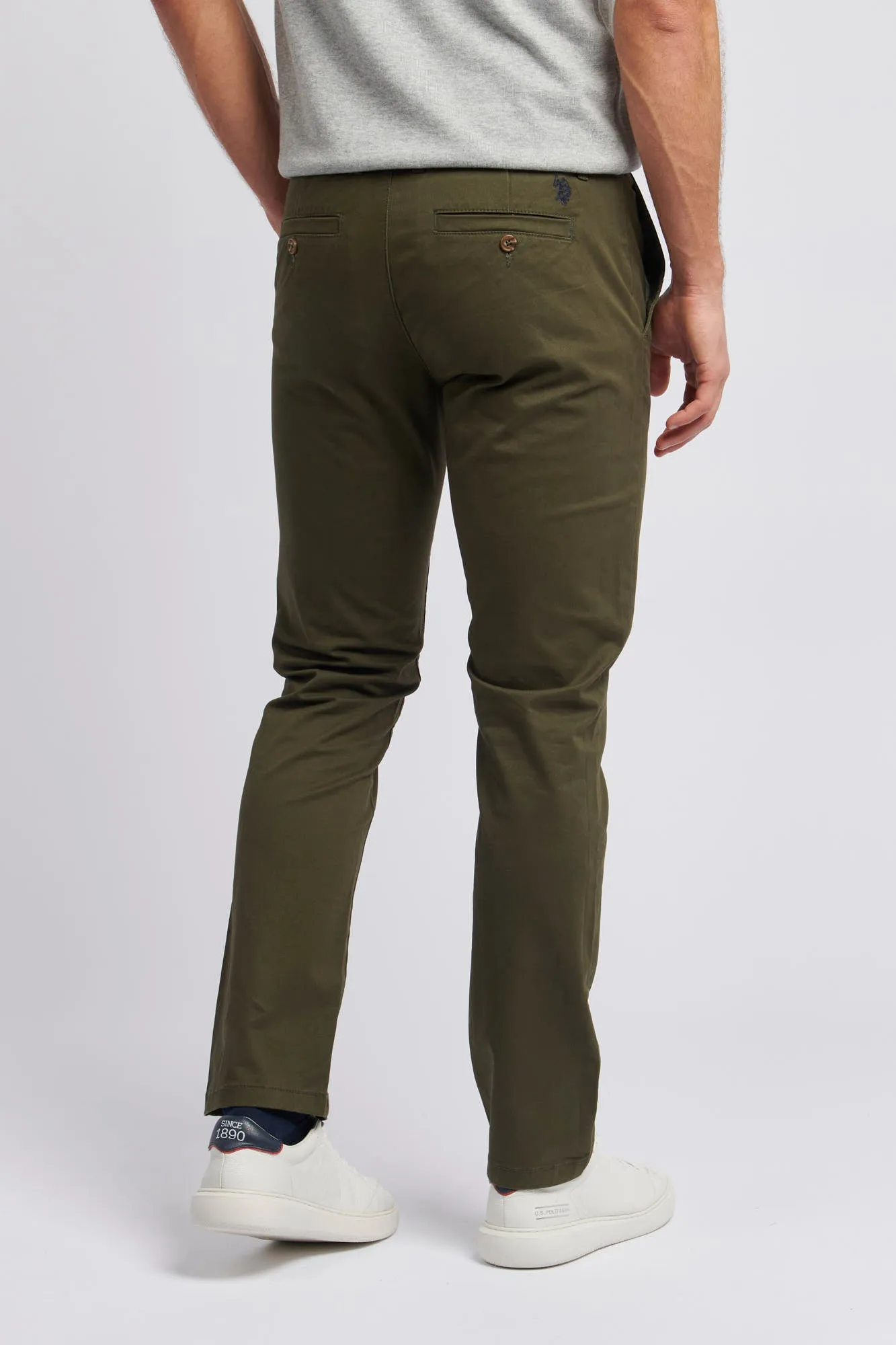 Mens Classic Chinos in Forest Night