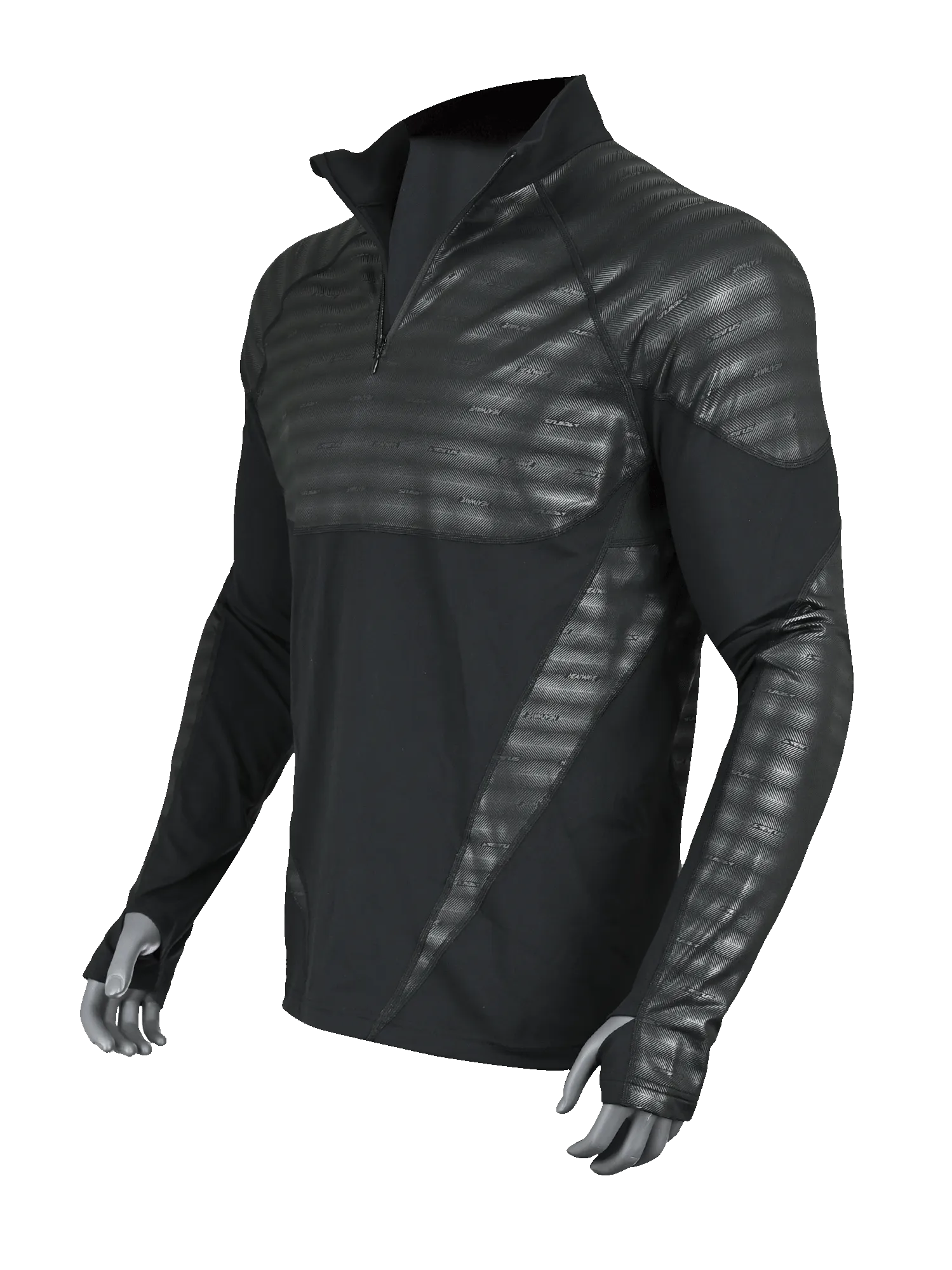 Mens Heatwave™ Performance Base Layer ¼ Zip Mock Neck Top