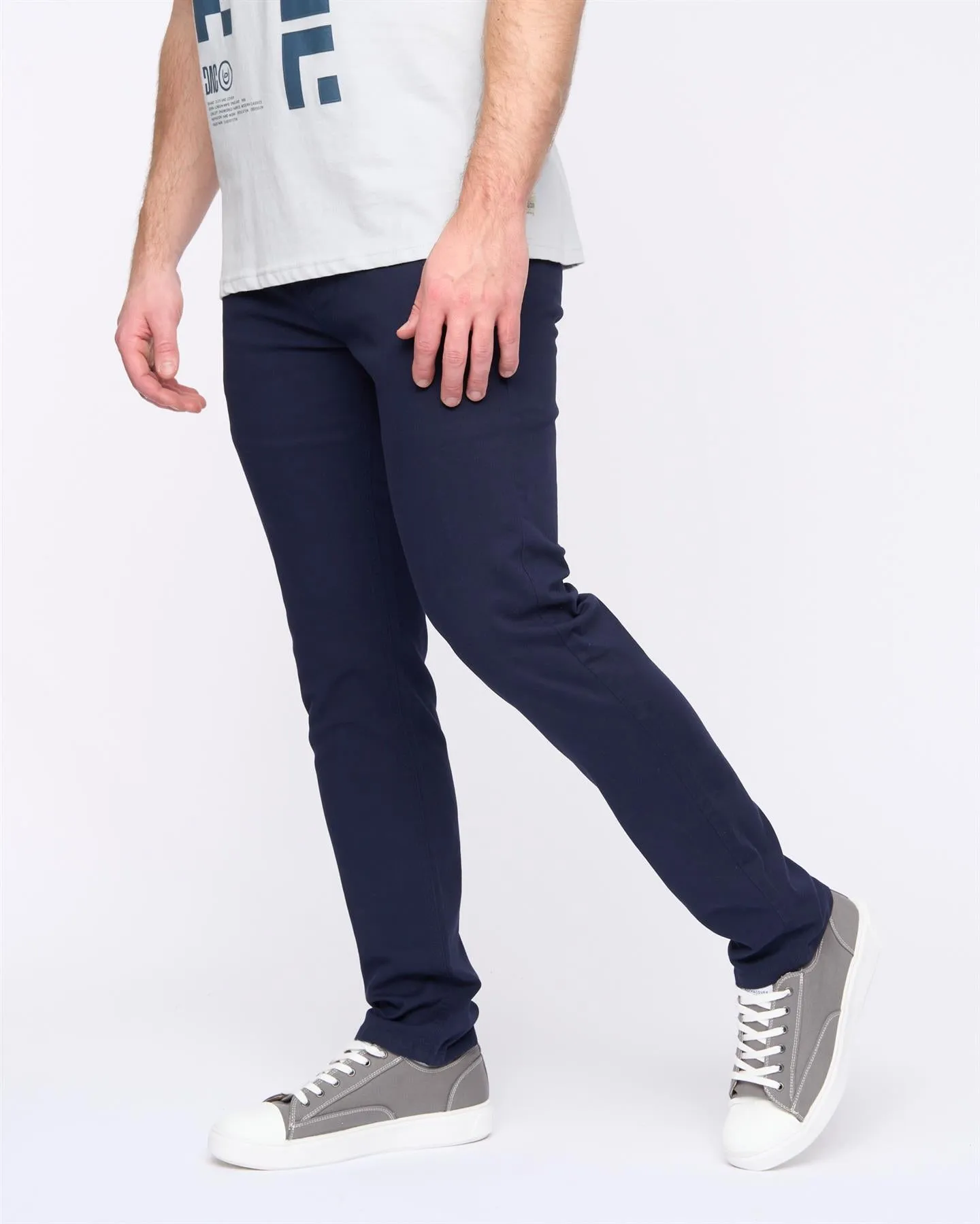 Mens Moretor Chinos Navy