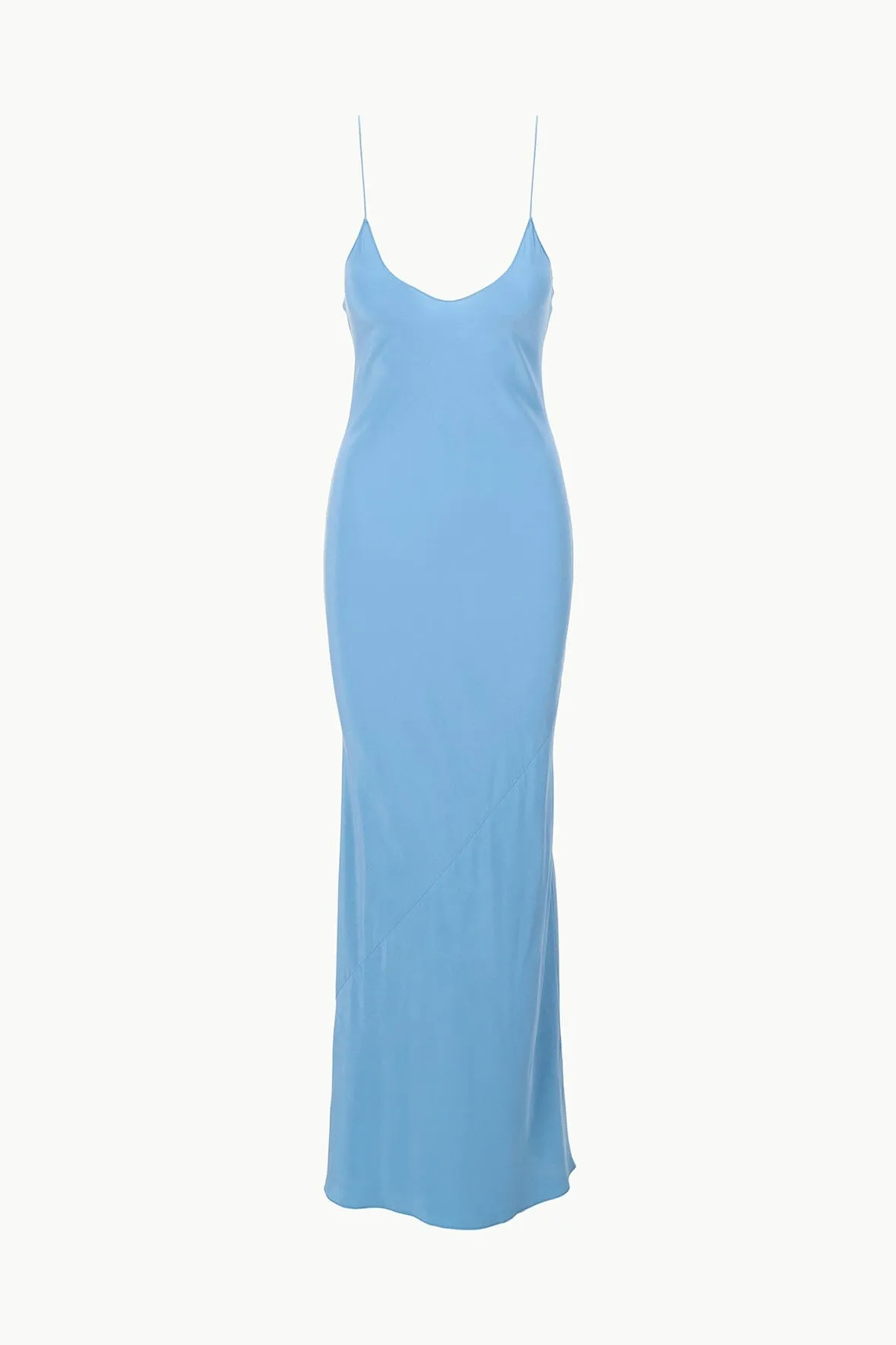 MILNER SILK SLIP DRESS | SLATE BLUE