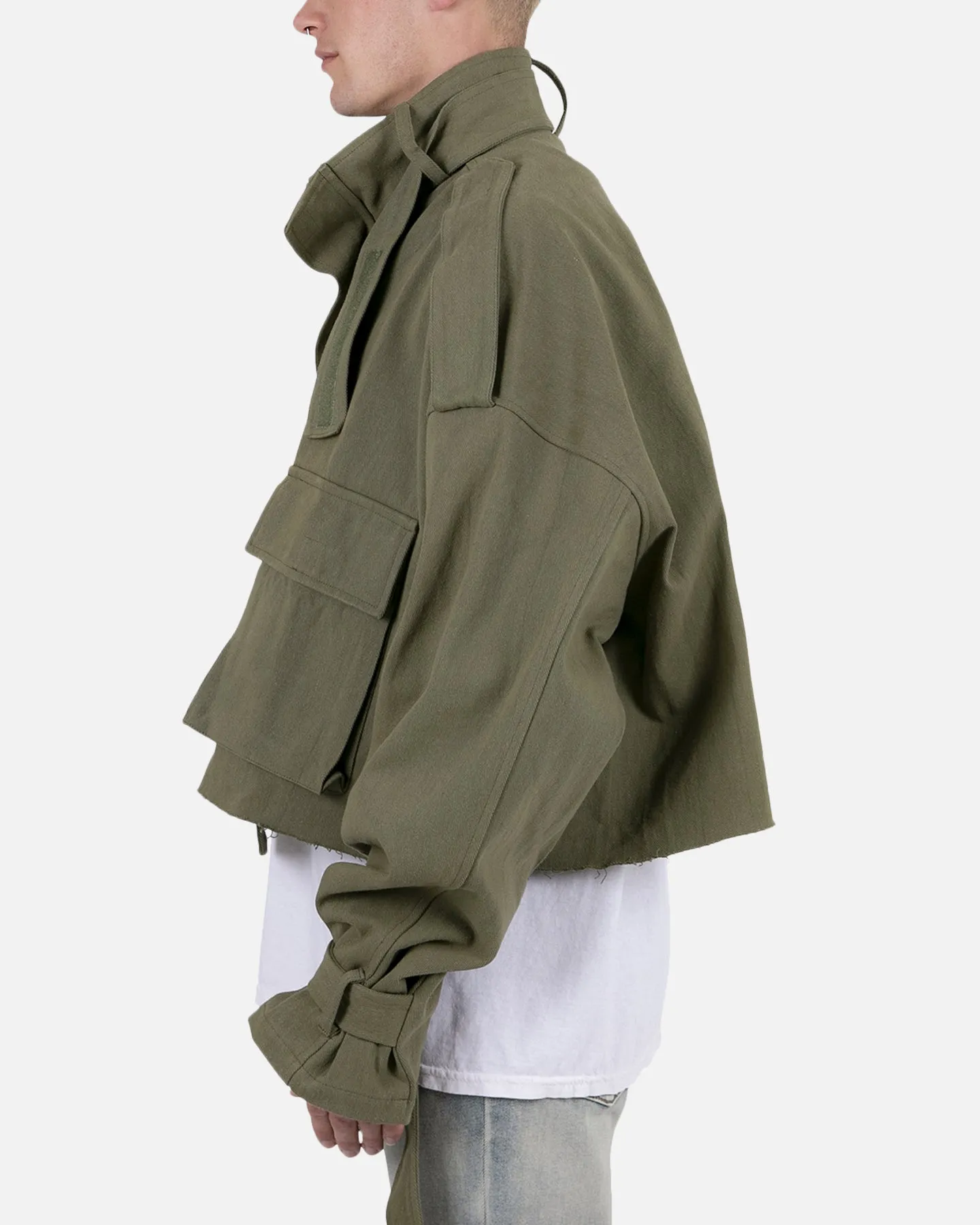 MNML Cropped M65 Jacket Olive