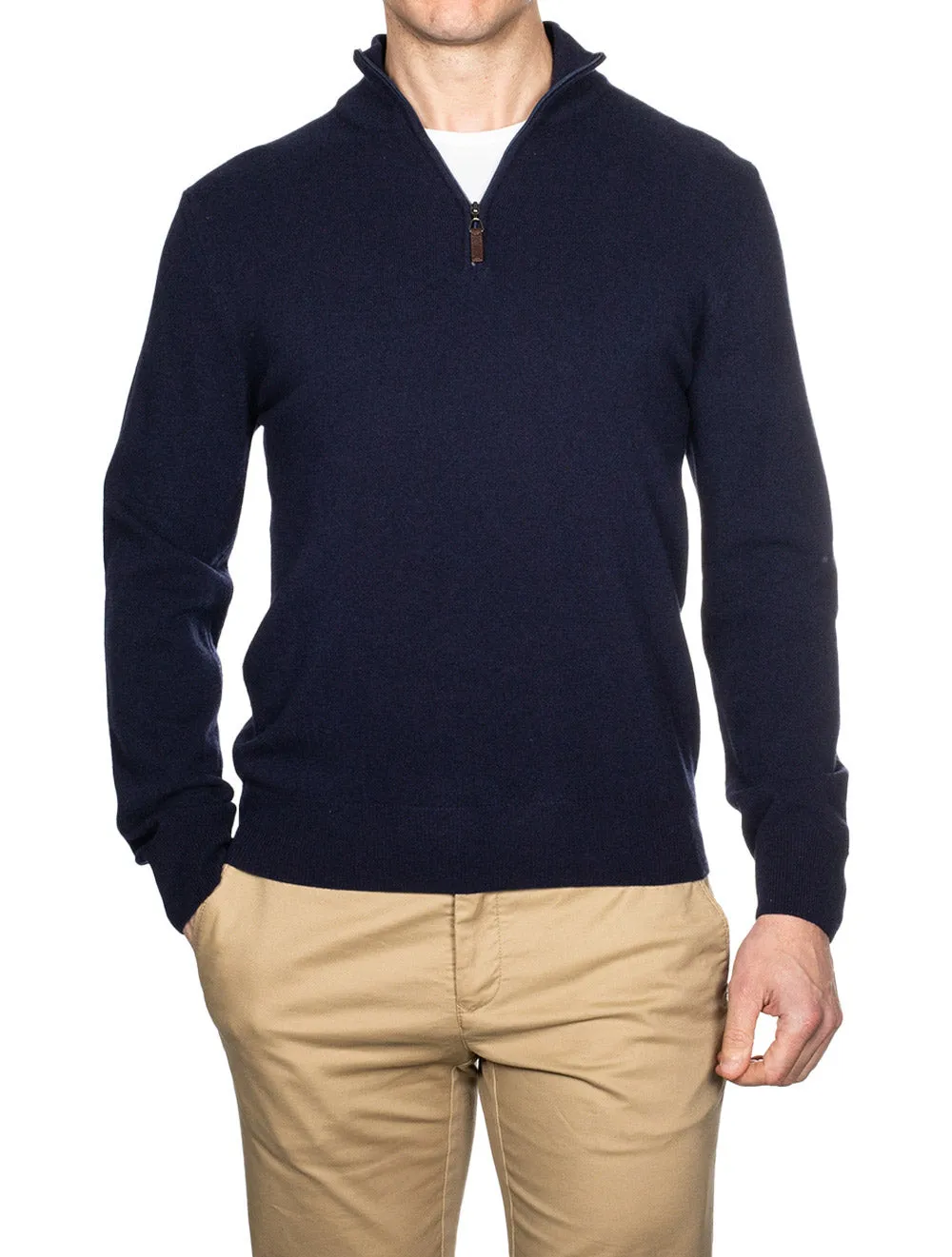 Mock Neck Jumper Navy