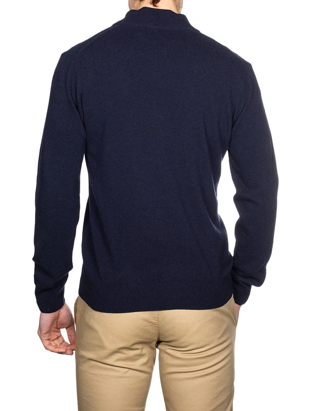 Mock Neck Jumper Navy