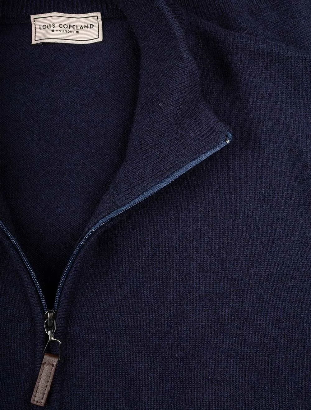 Mock Neck Jumper Navy