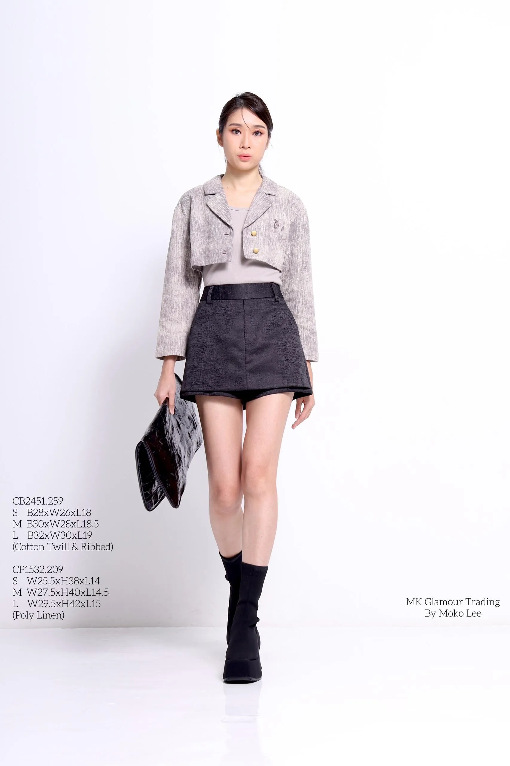 Moree 2-in-1 Cropped Jacket Top