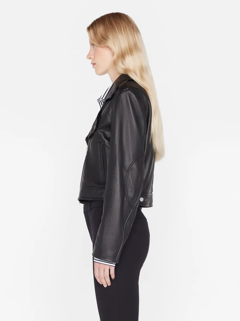 Moto Leather Jacket -- Noir