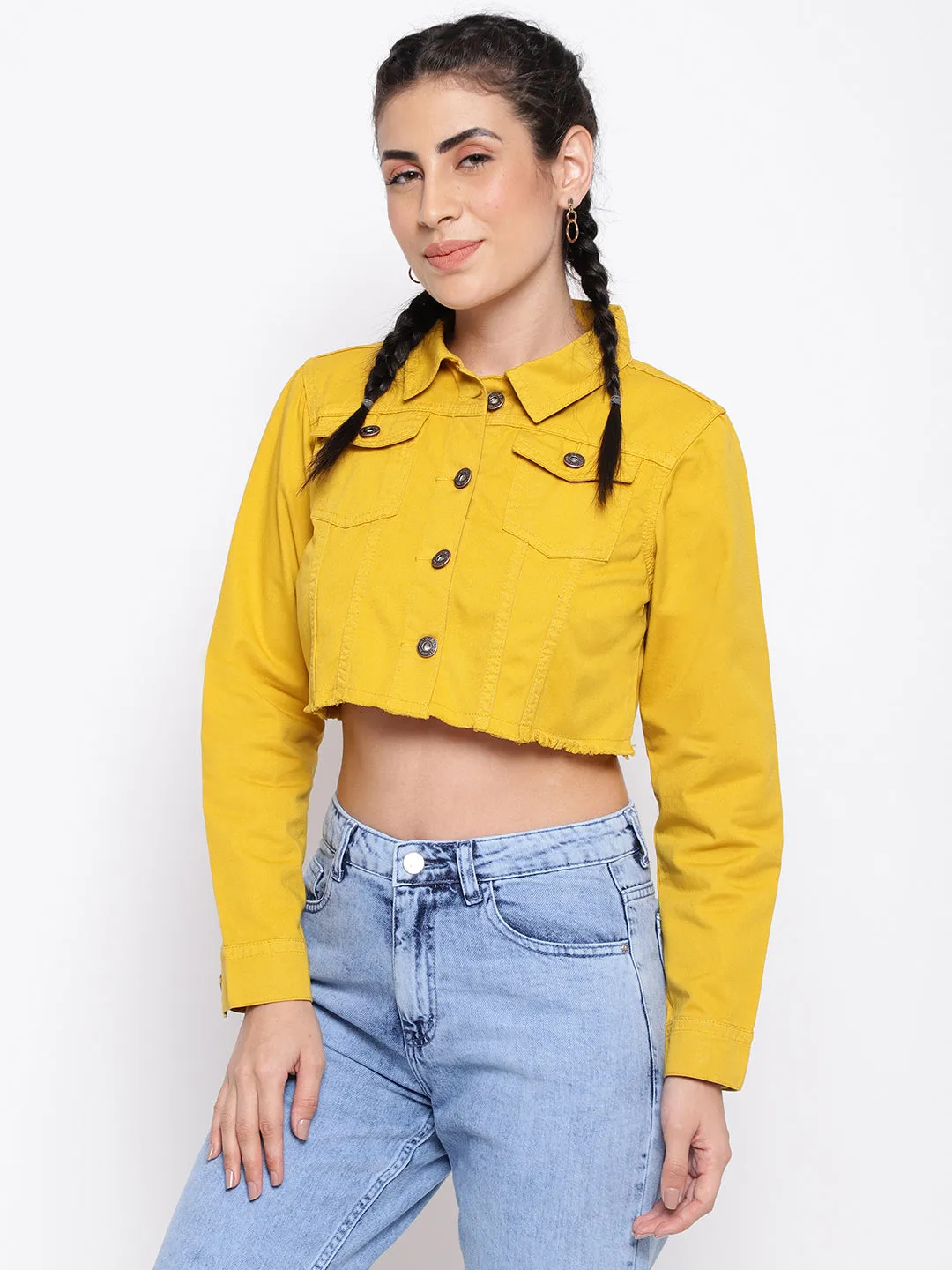 Mustard Cropped Jacket