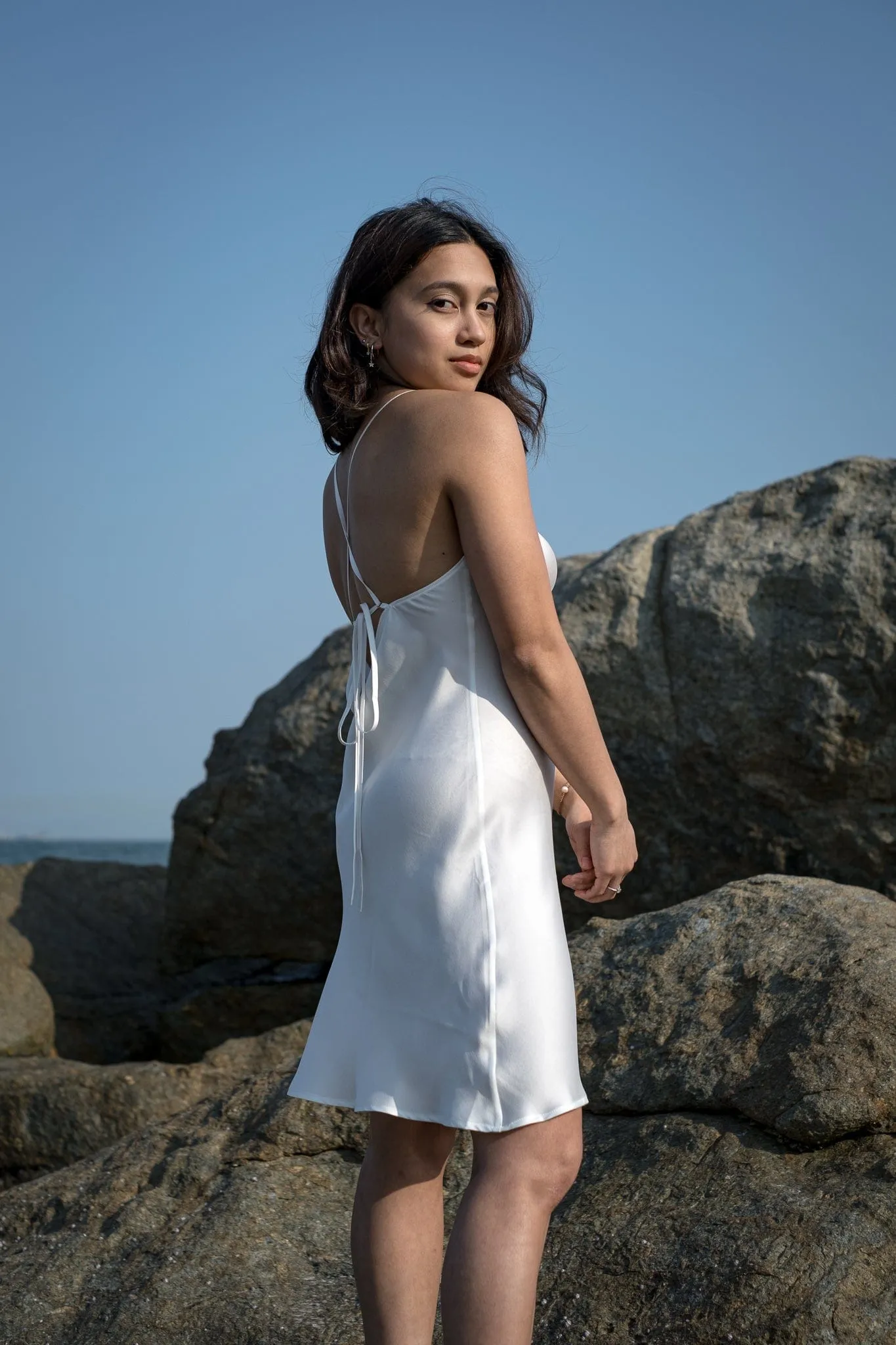 Mykonos Mini Strappy Slip Dress