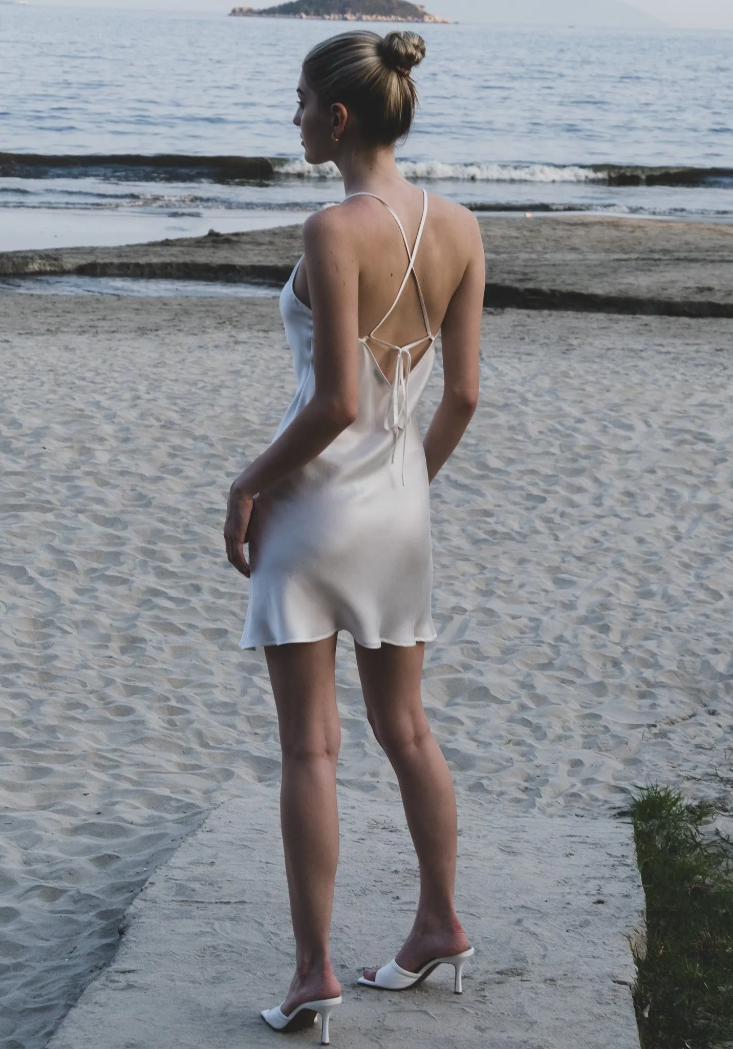 Mykonos Mini Strappy Slip Dress