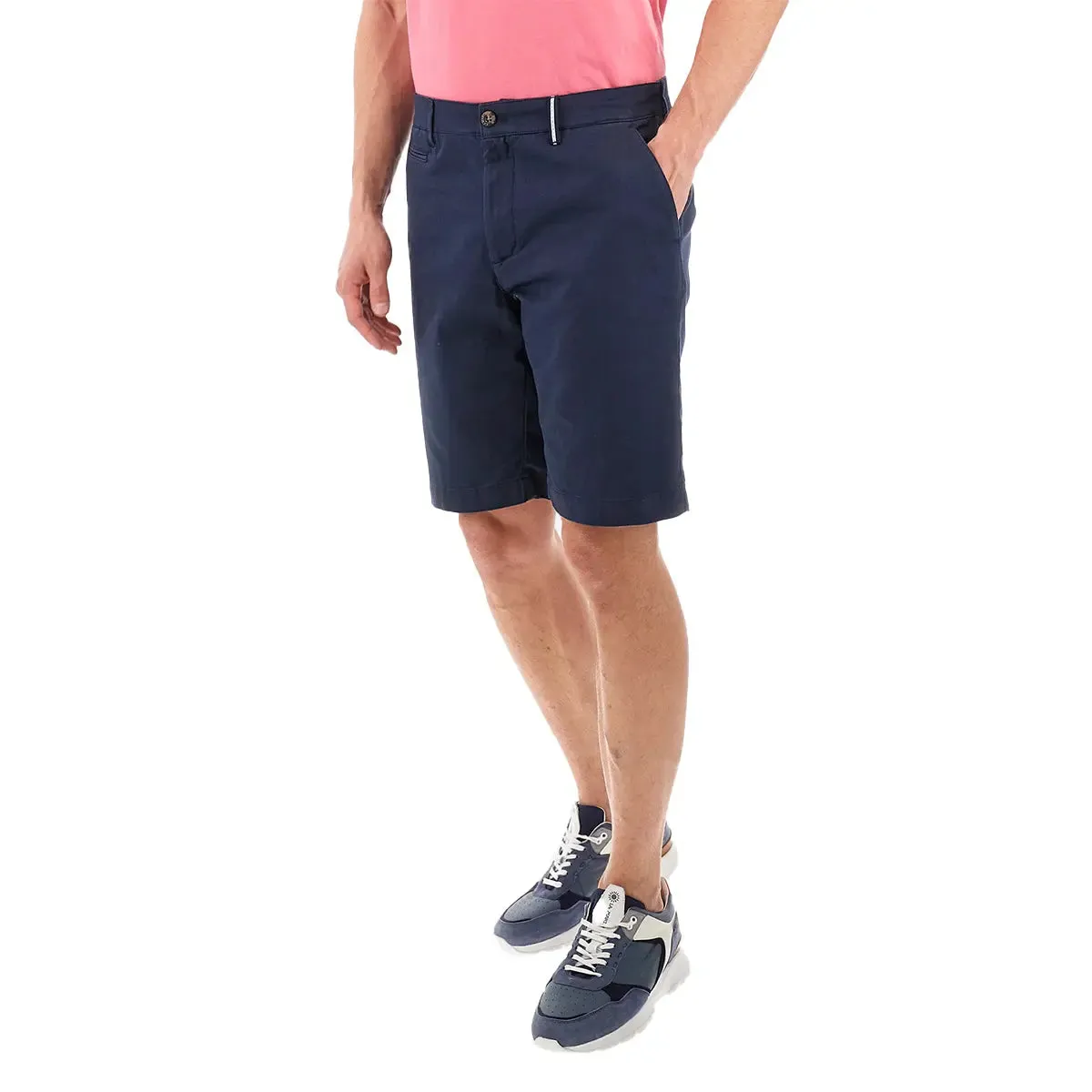 Navy Regular-fit Chino Shorts