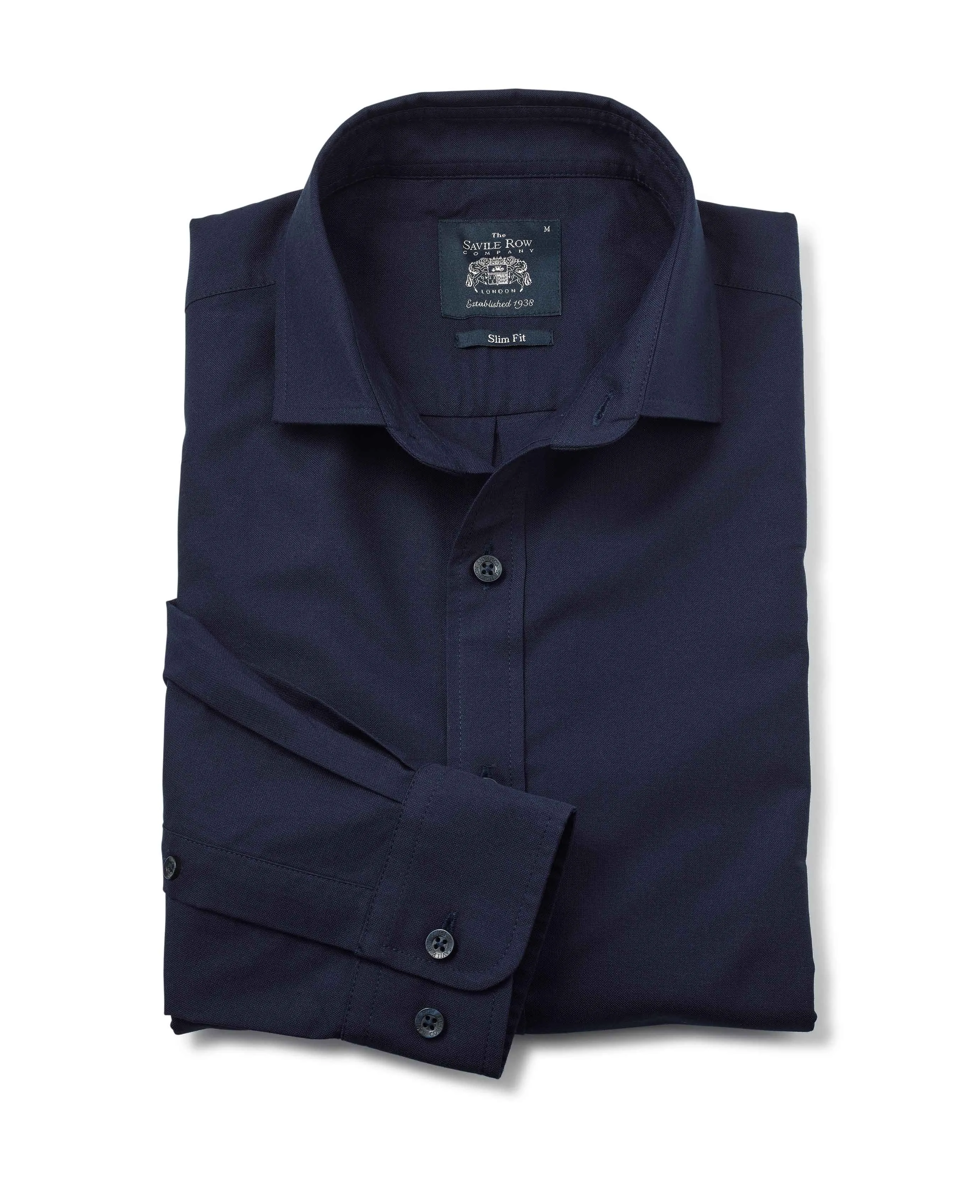 Navy Slim Fit Oxford Shirt