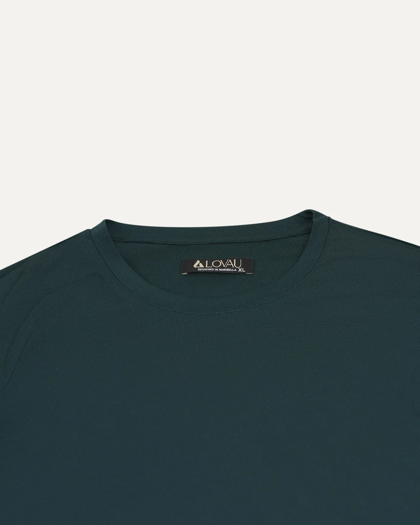 Non Iron Mulberry Silk Long Sleeve t-shirt - Dark Green