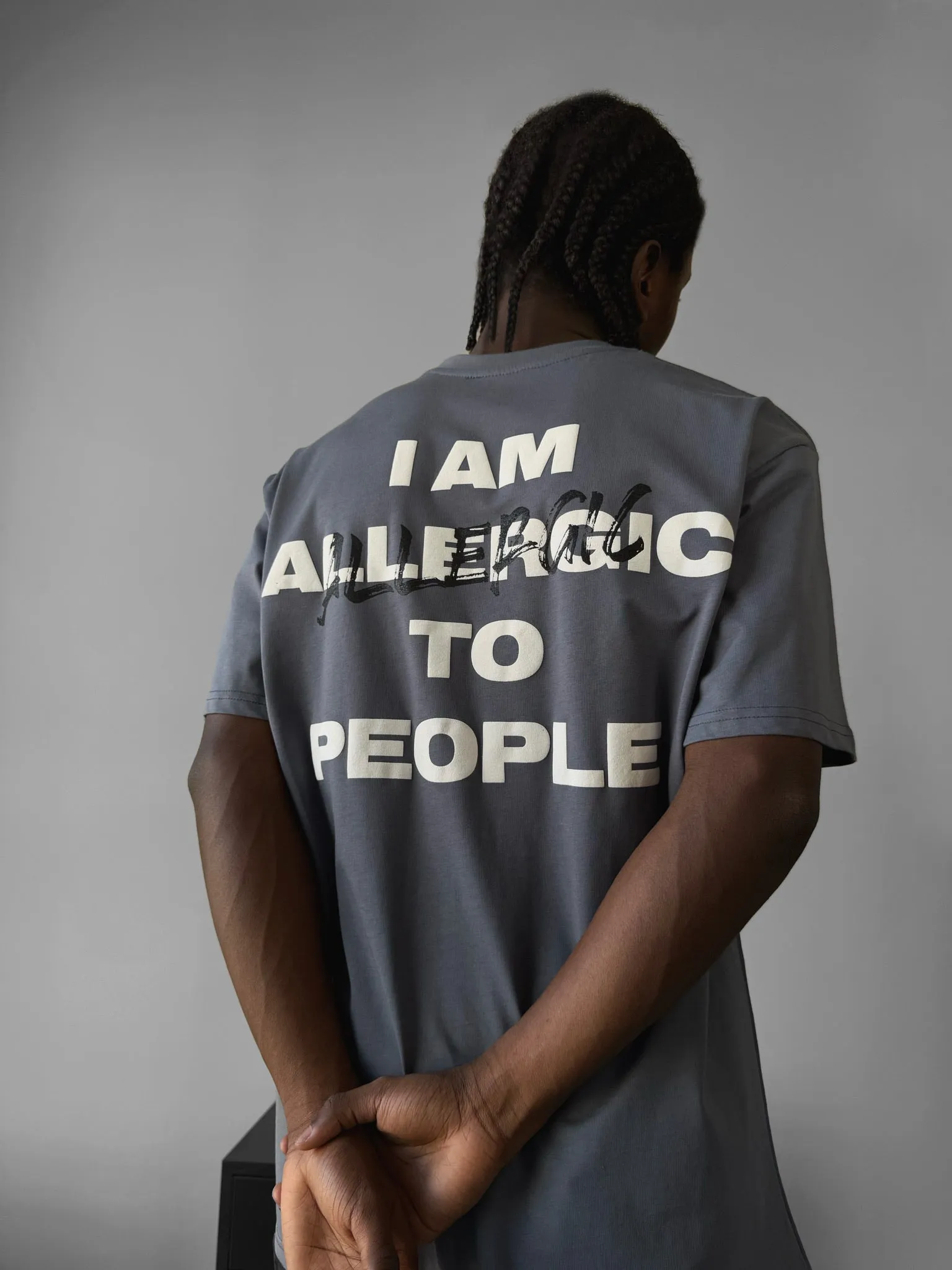 Oversize Allergic T-Shirt - Anthracite