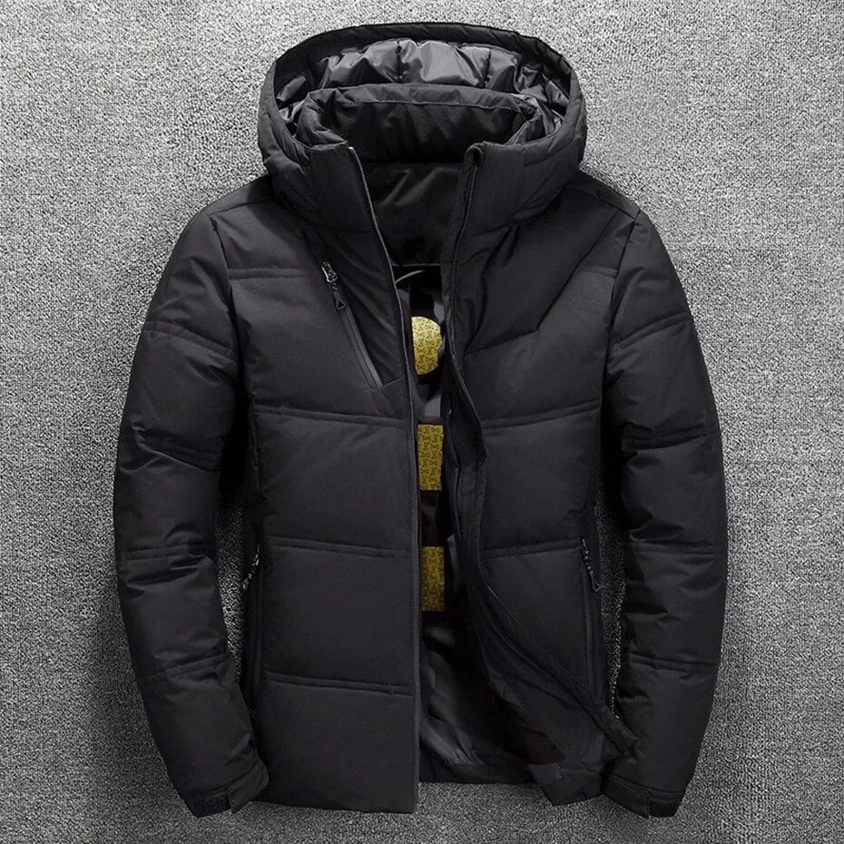 Padded Jackets Winter Hooded Down Coats Thick Warm Black Parkas Mens Plus Size Casual Jackets and Coats Top Clothes