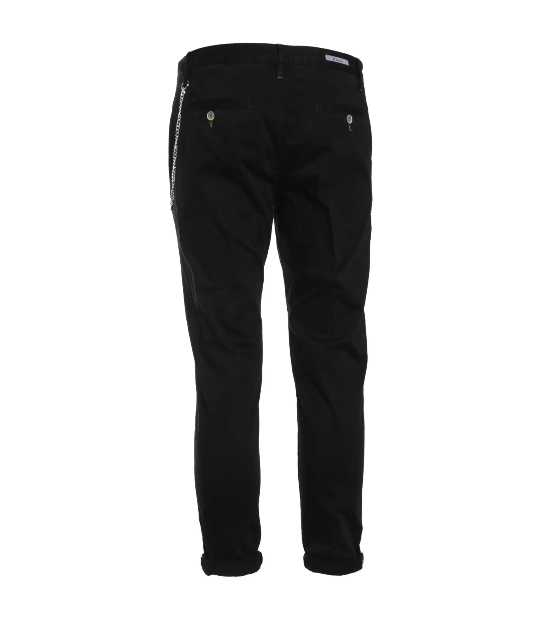 Pantalone Chinos Raso - Nero