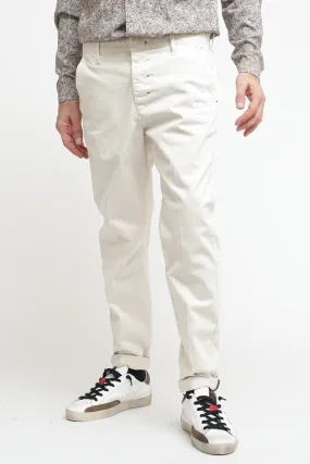 Pantalone Chinos Raso - Panna