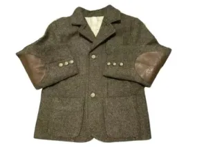 Patachou Boys' Herringbone Wool Peacoat Coat Size 4 years children