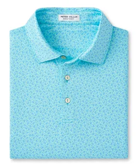 Peter Millar Short Sleeve Birdie Time Print Polo Knit Shirt