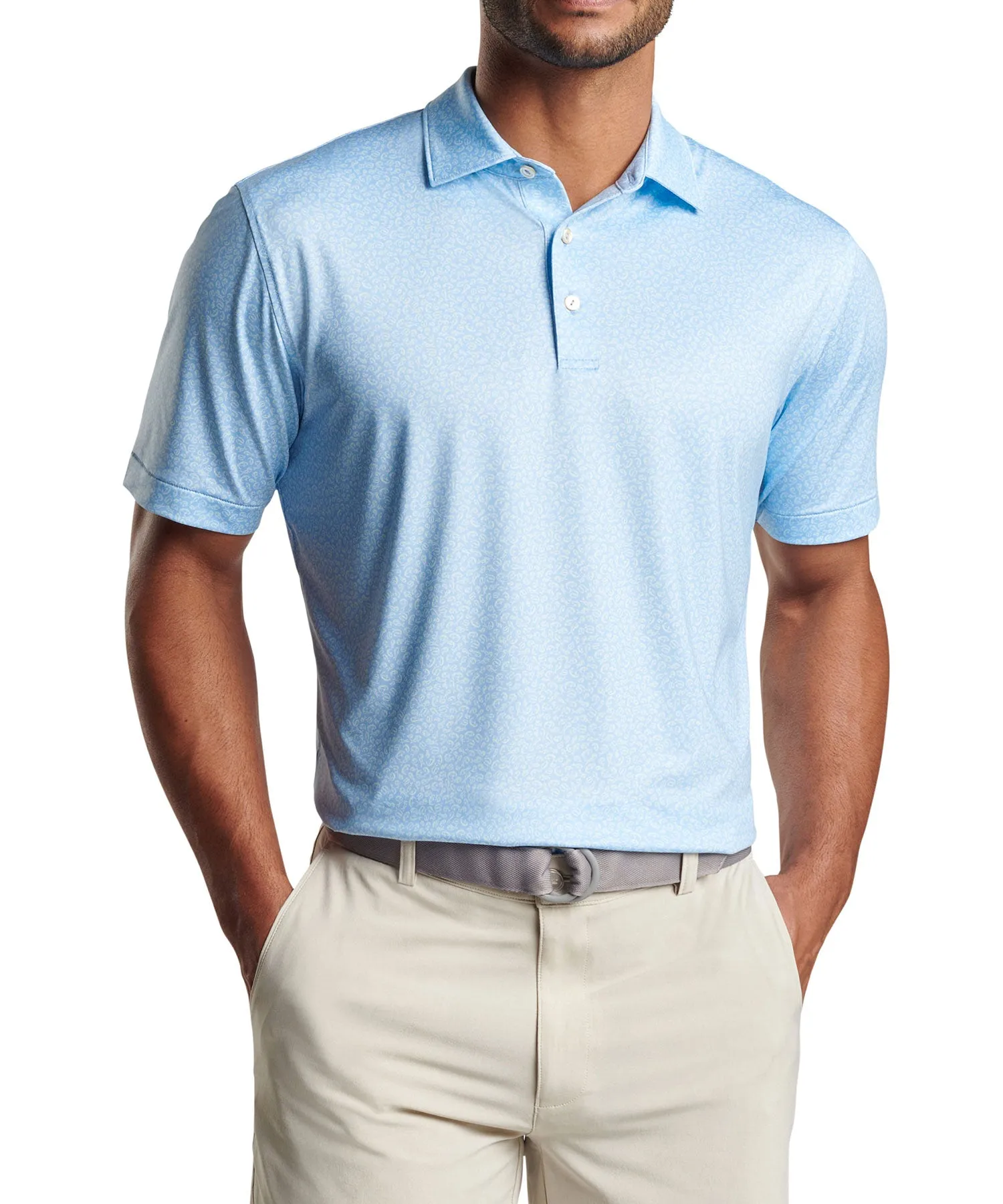 Peter Millar Short Sleeve 'Mahi Mahi' Print Polo Knit Shirt