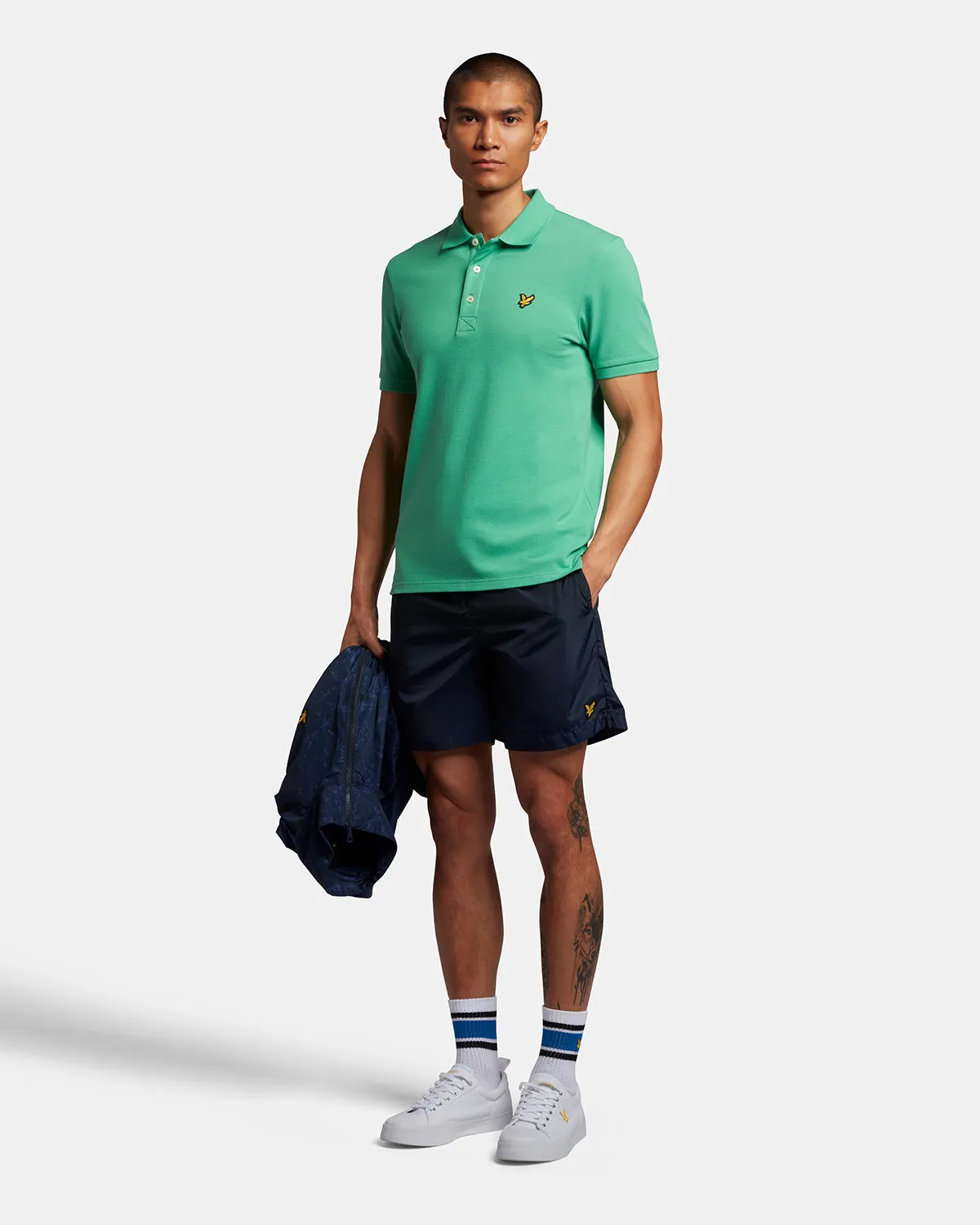 Plain Polo Shirt - Green Glaze