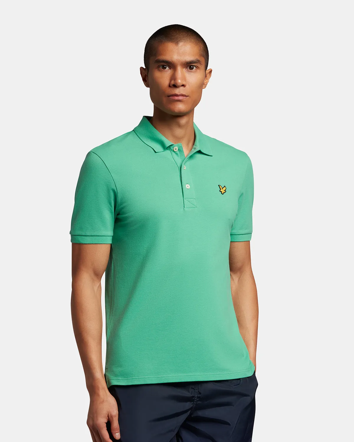 Plain Polo Shirt - Green Glaze