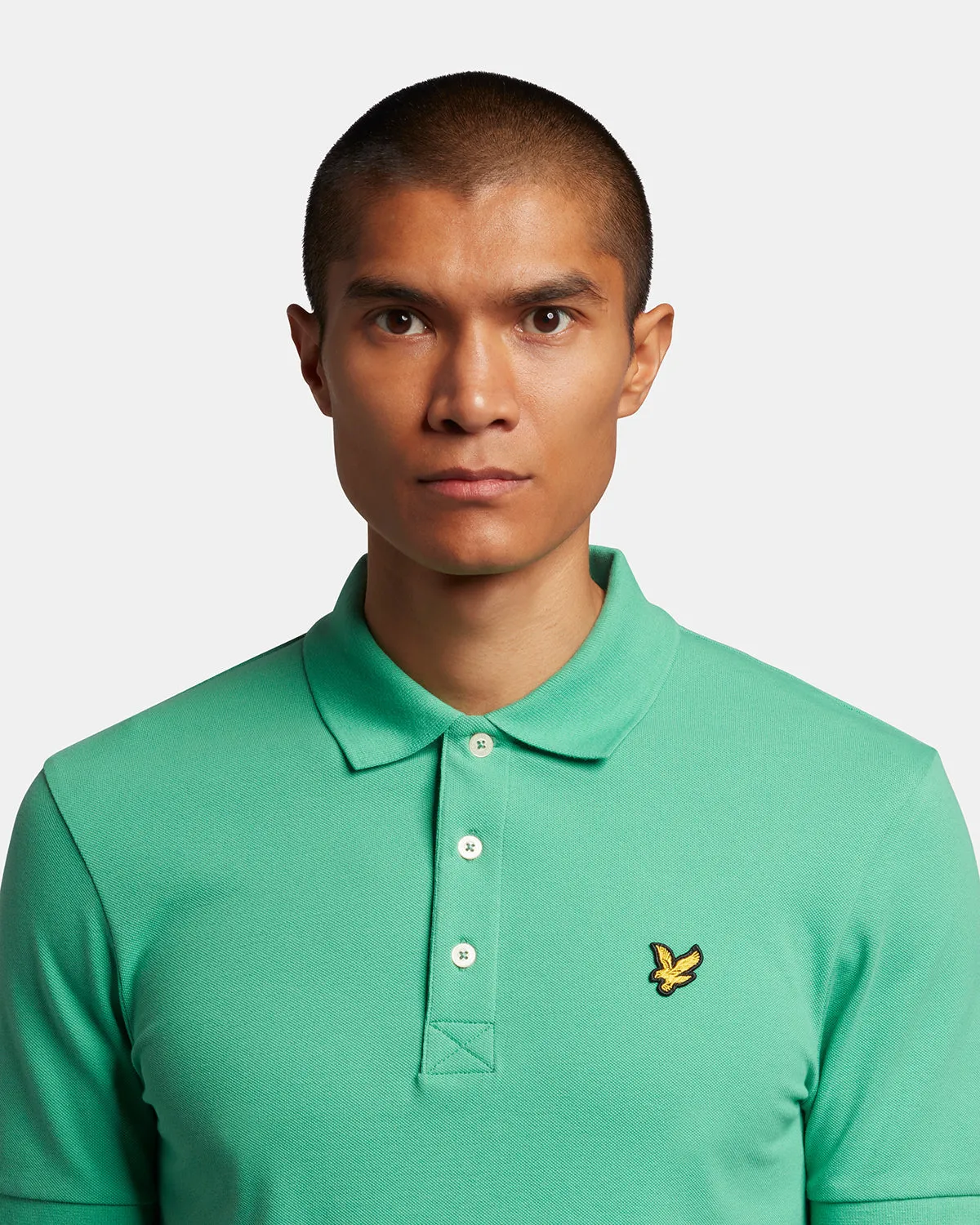 Plain Polo Shirt - Green Glaze