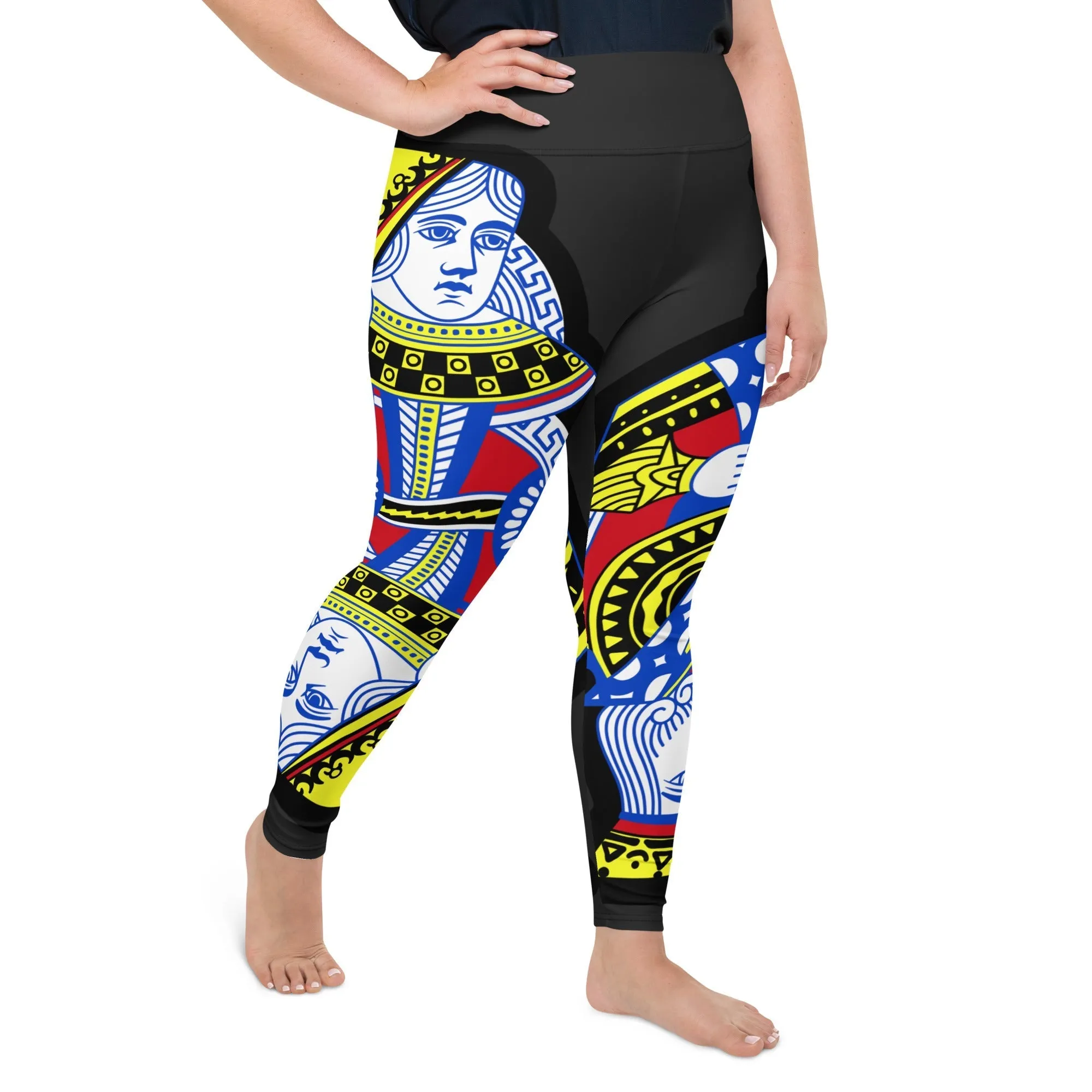 Playing Cards Plus Size Leggings