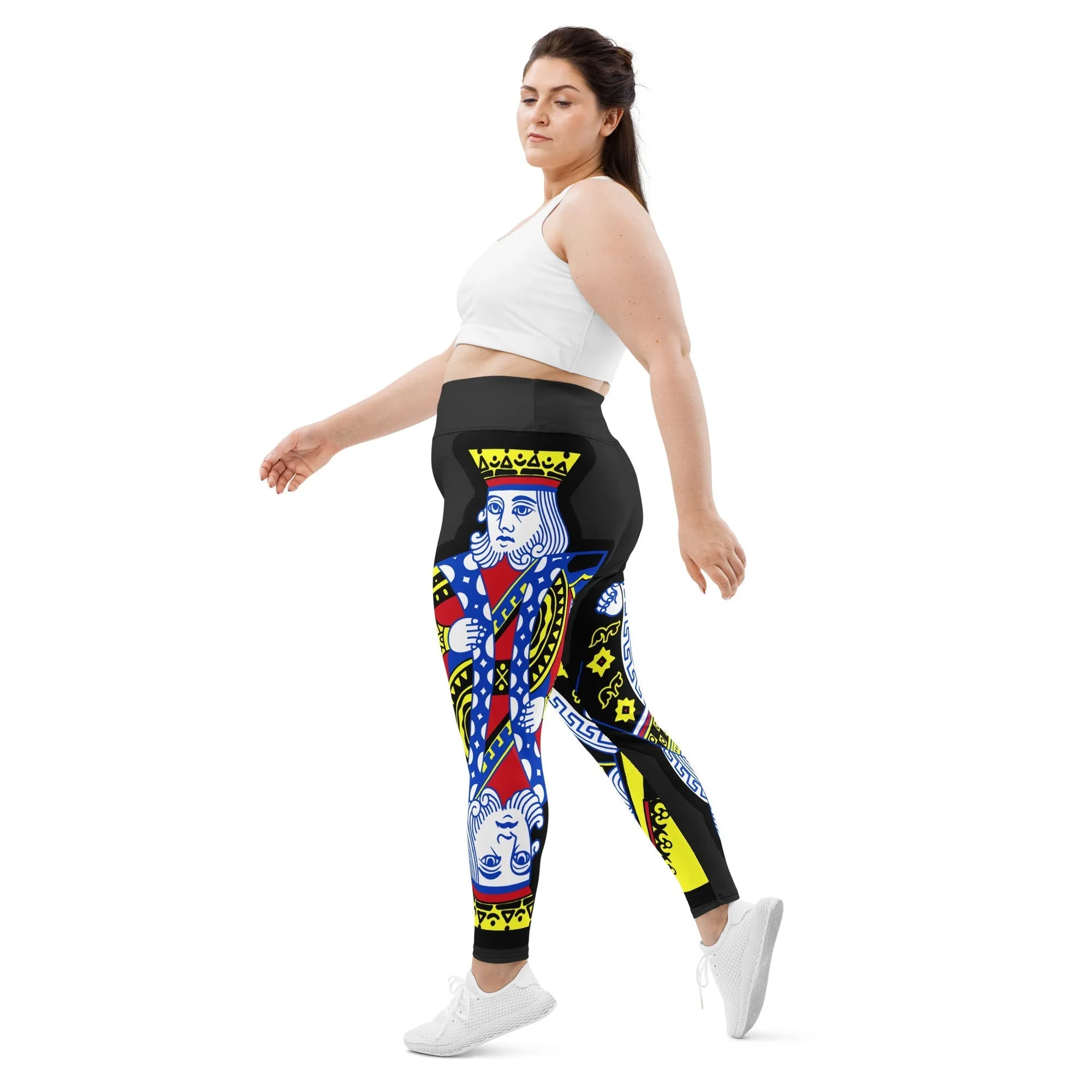 Playing Cards Plus Size Leggings