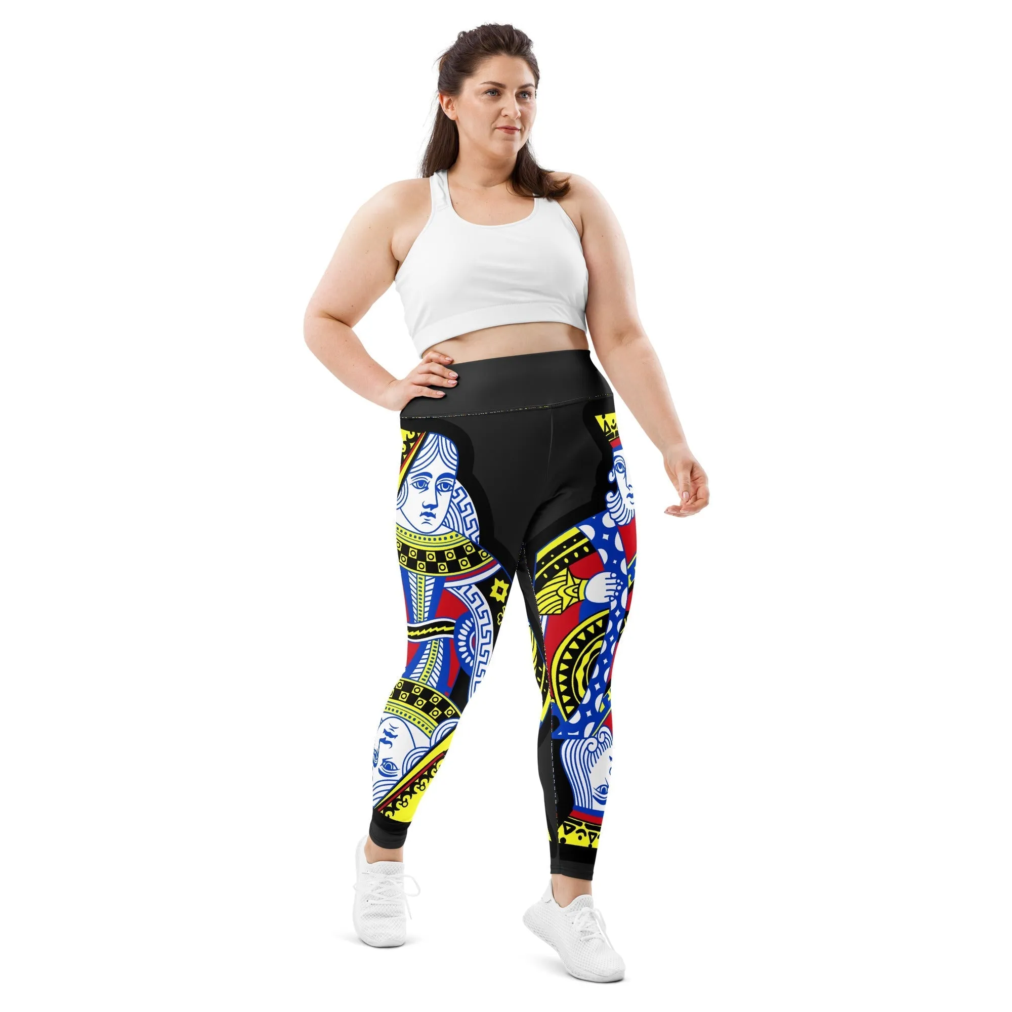 Playing Cards Plus Size Leggings