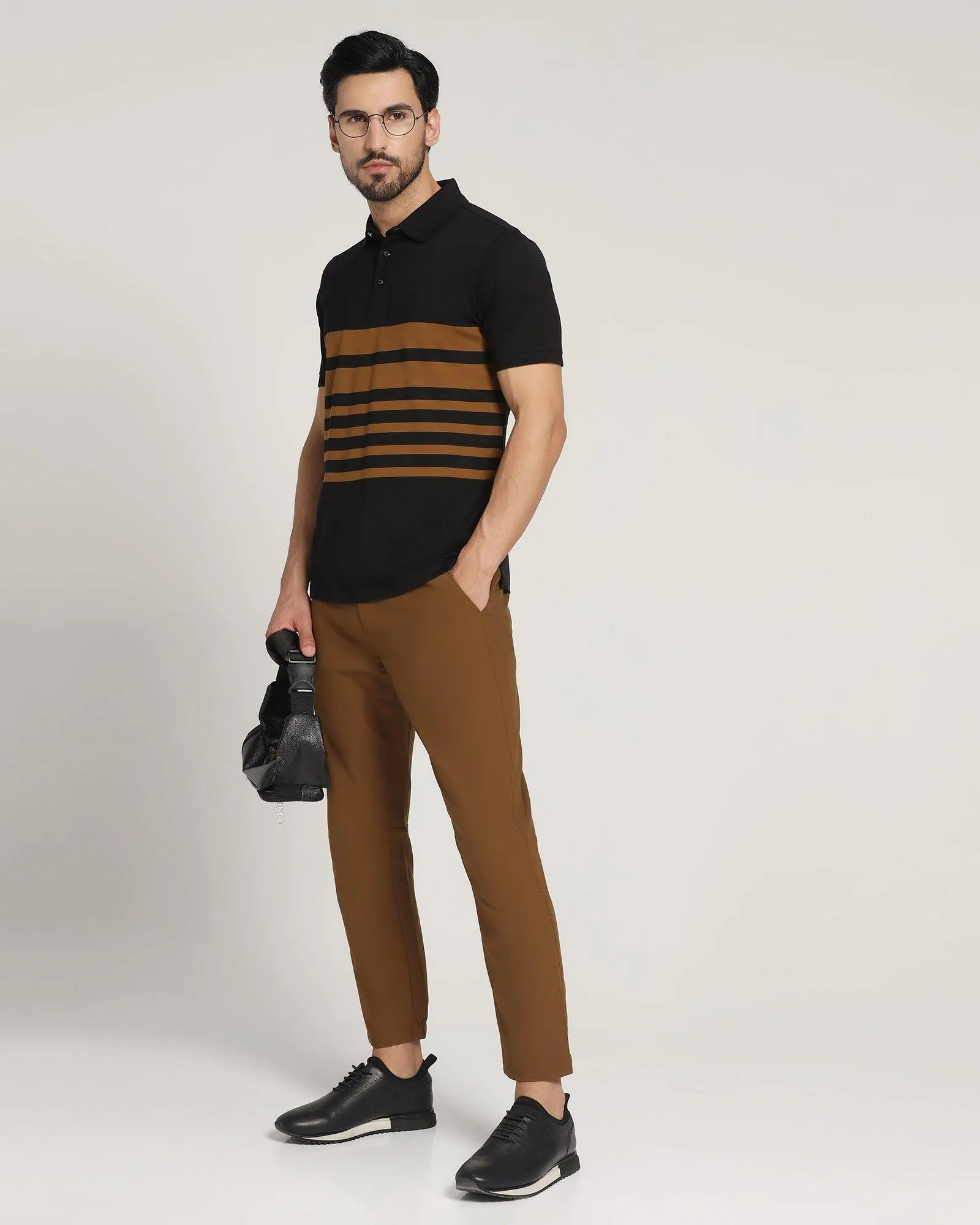 Polo Black Striped T-Shirt - Hop