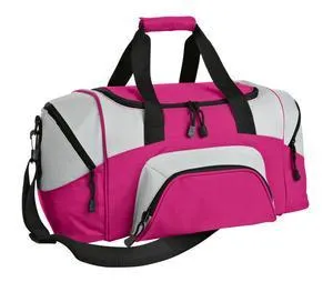 Poly Colorblock Sport Duffel  With Two Large Zippered Pockets