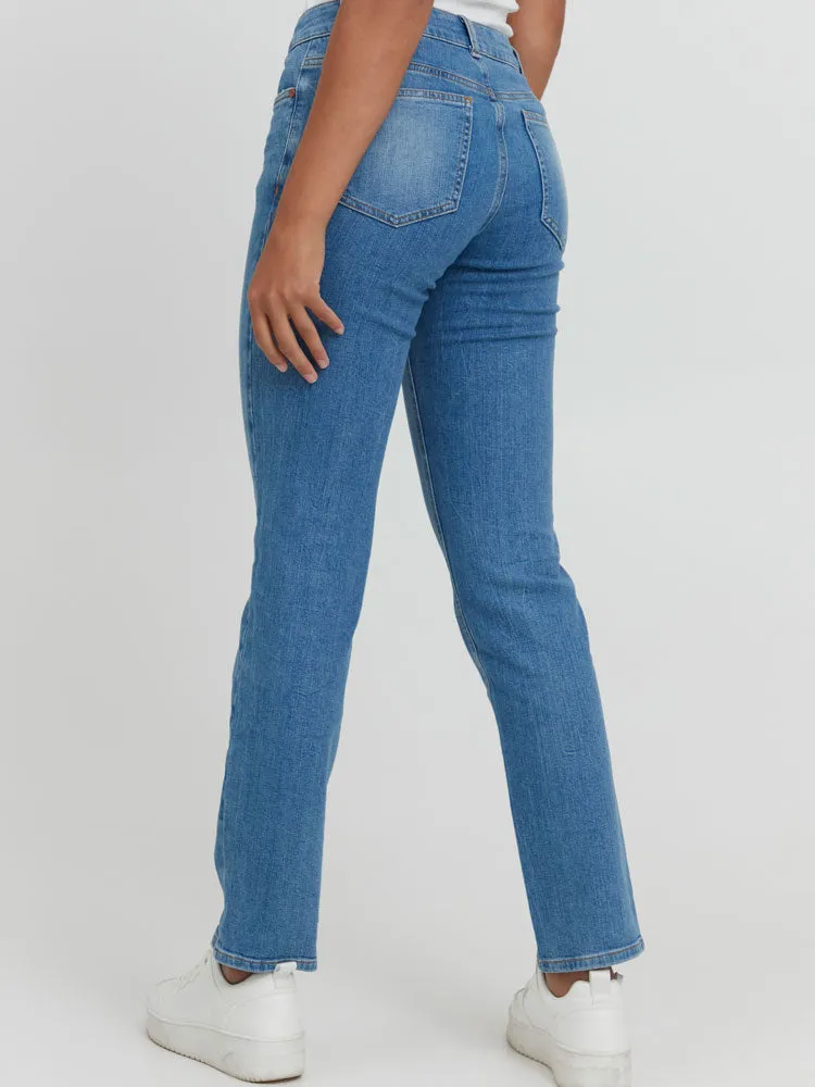 Pulz PzEmma Straight Jeans Light Blue