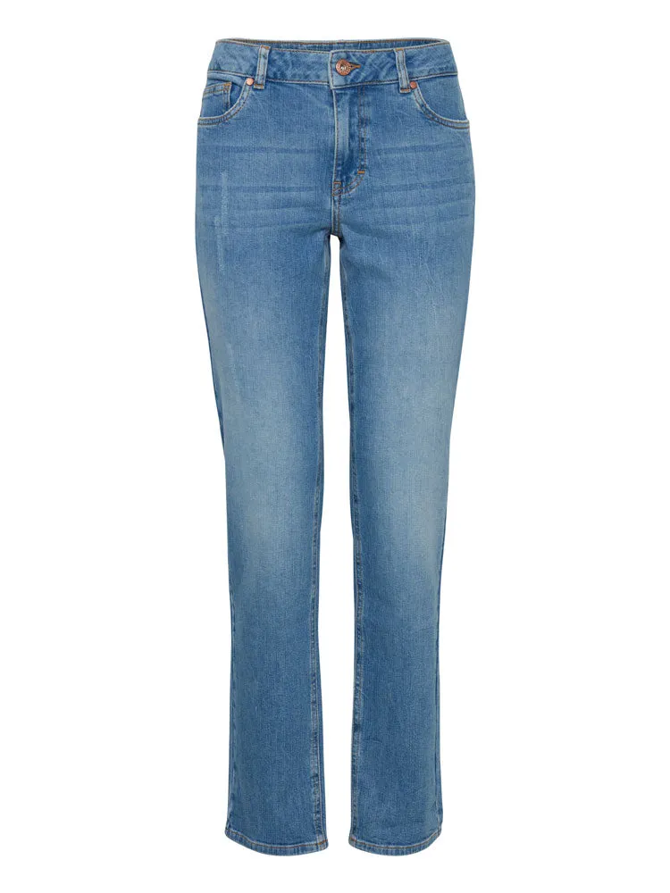 Pulz PzEmma Straight Jeans Light Blue