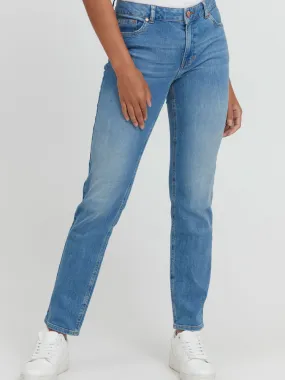 Pulz PzEmma Straight Jeans Light Blue