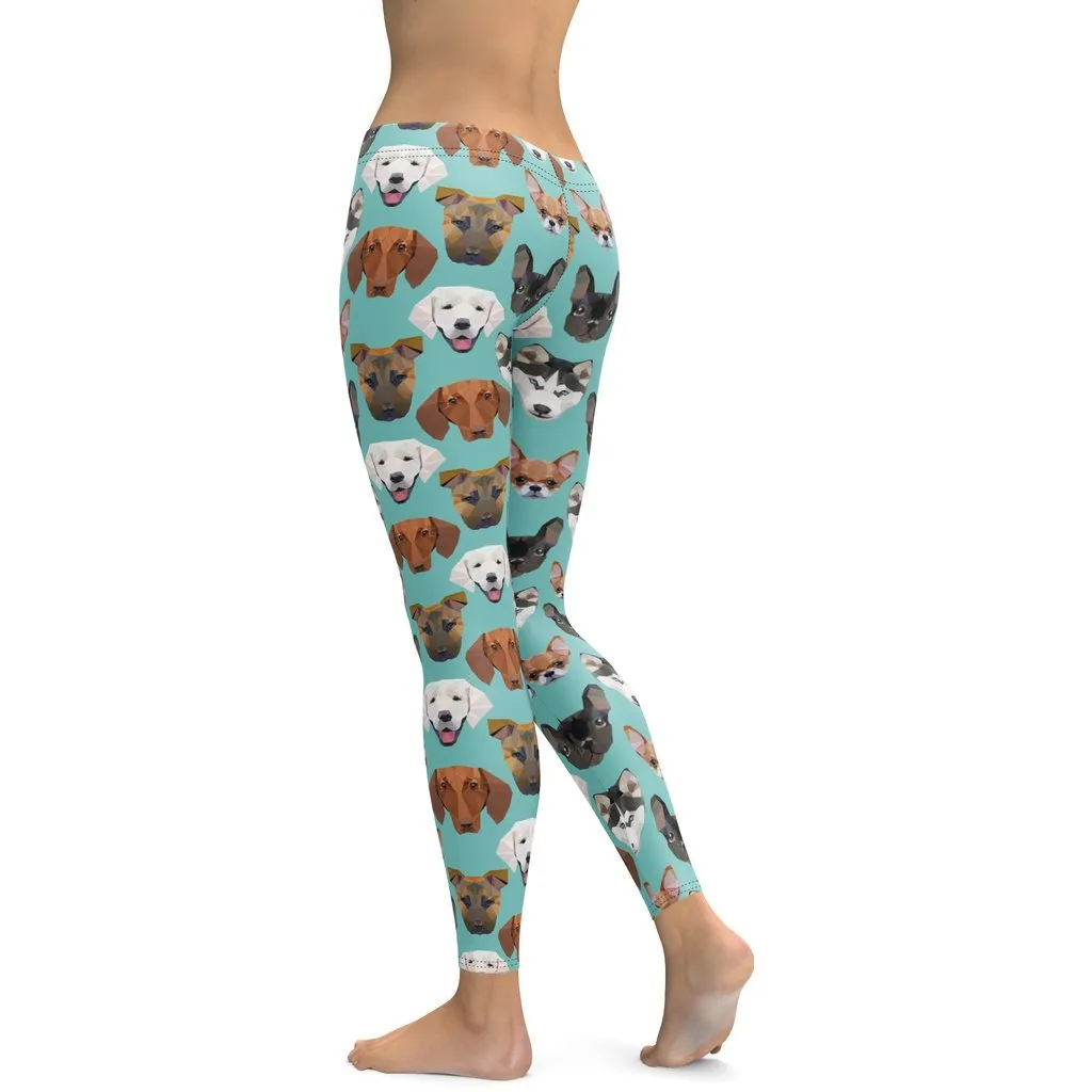 Pup Pattern Leggings