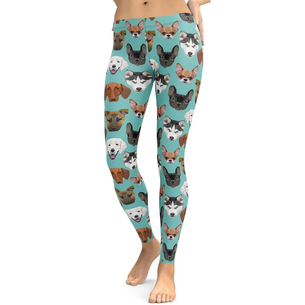 Pup Pattern Leggings