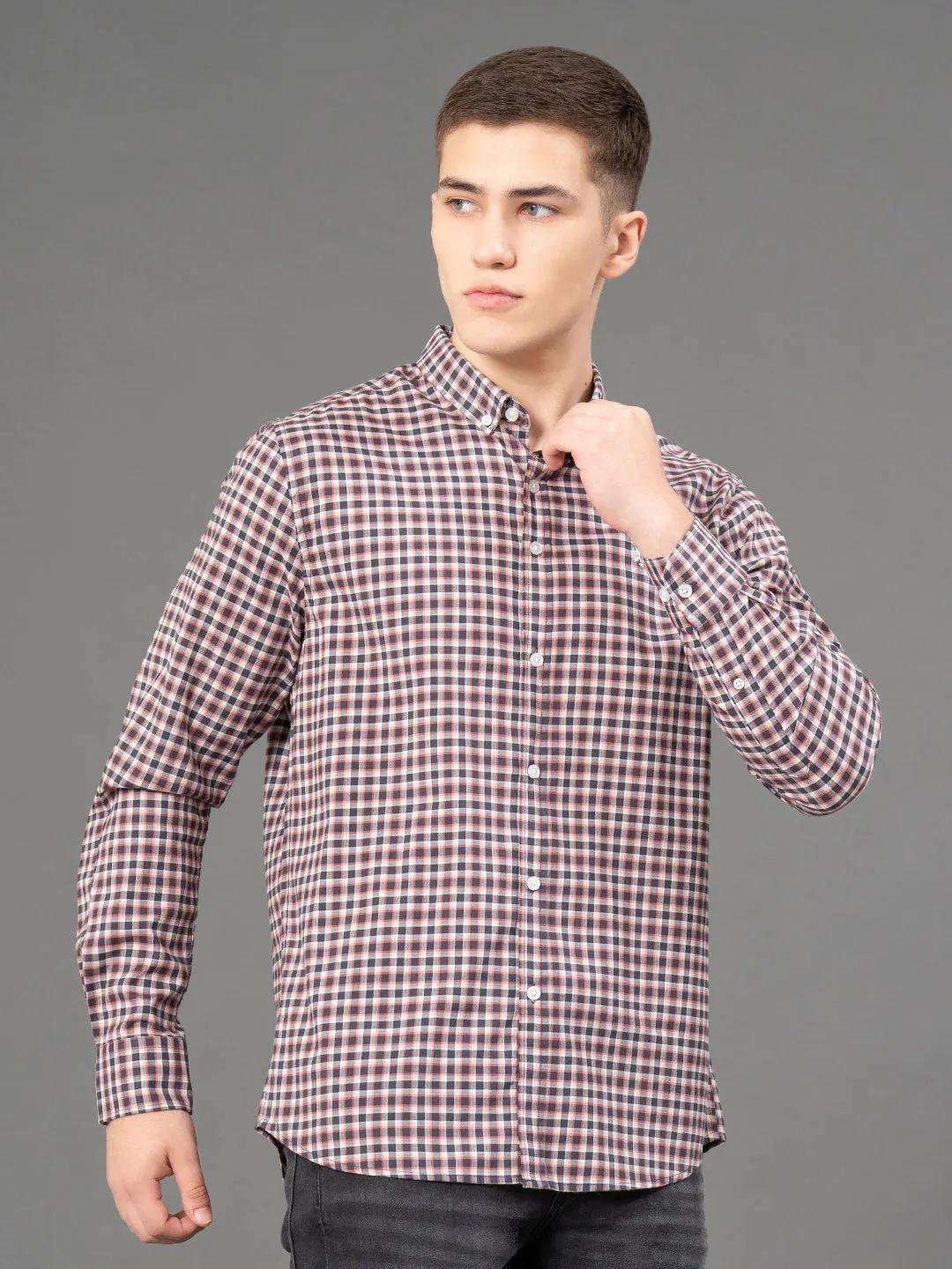 RedTape Checked Shirt for Men | Classic & Versatile